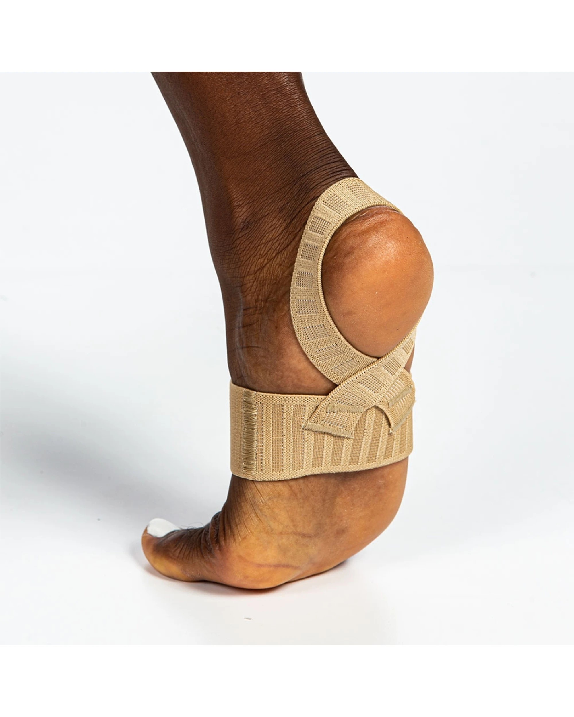 3 Tulis X Brace Plantar Fasciitis Strap Elastic Arch Support With Silicone Youth - Beige, 3 of 3