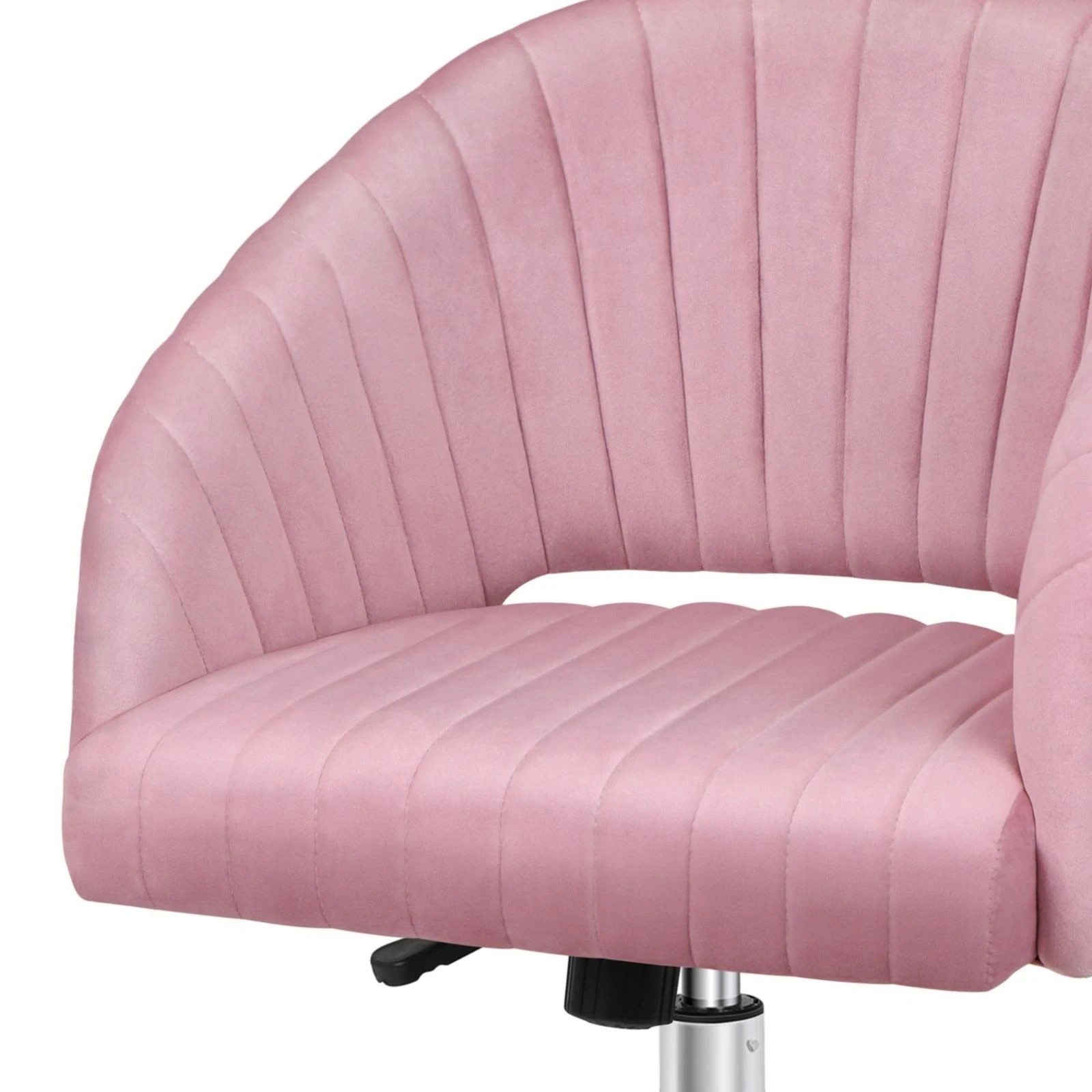 7 Alfordson Velvet Office Chair Swivel Armchair Computer Seat Adult Kids - Pink, 7 of 9
