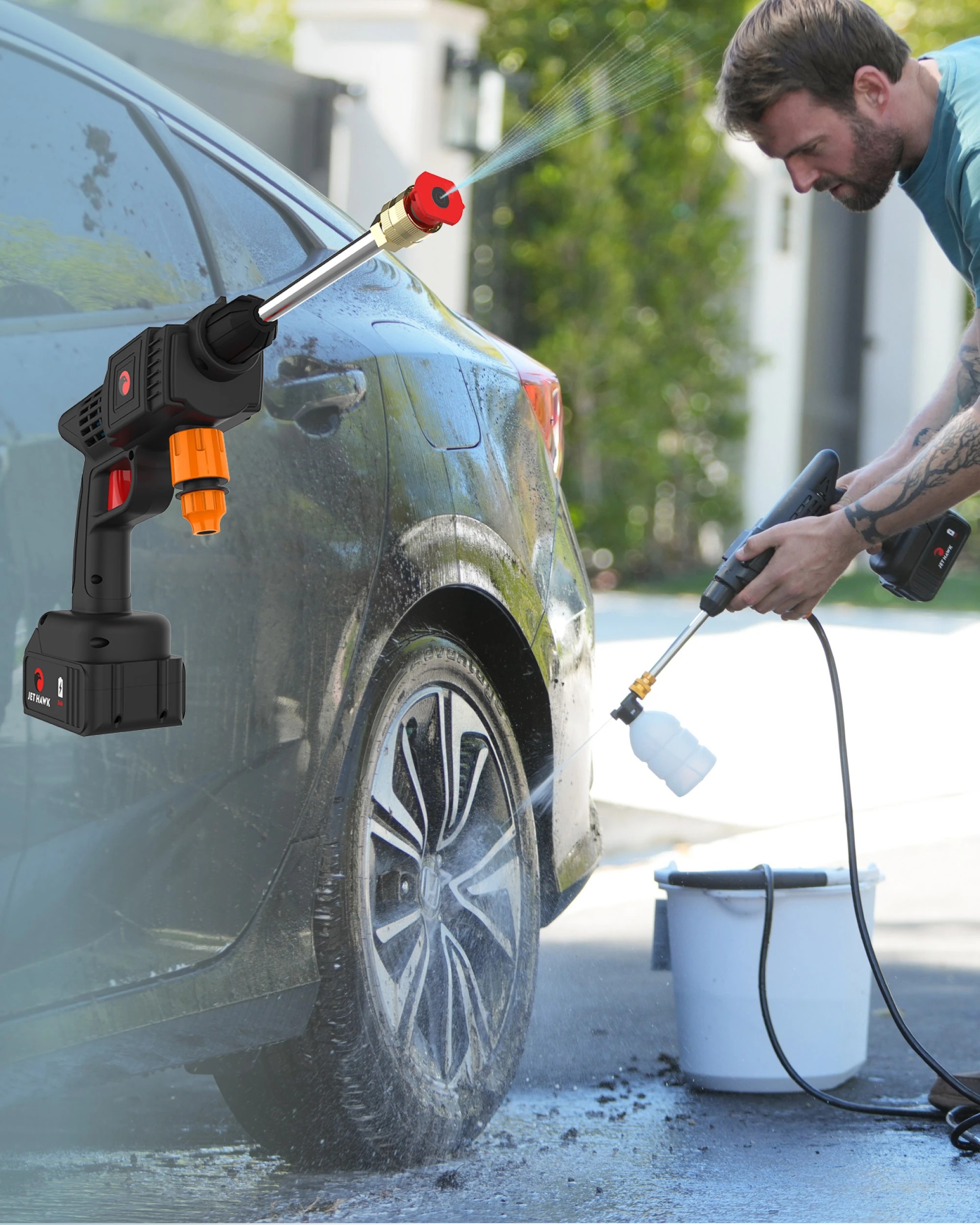 5 Global Shop Direct Jet Hawk Powerful Portable Hand-Held Pressure Washer, 5 of 6