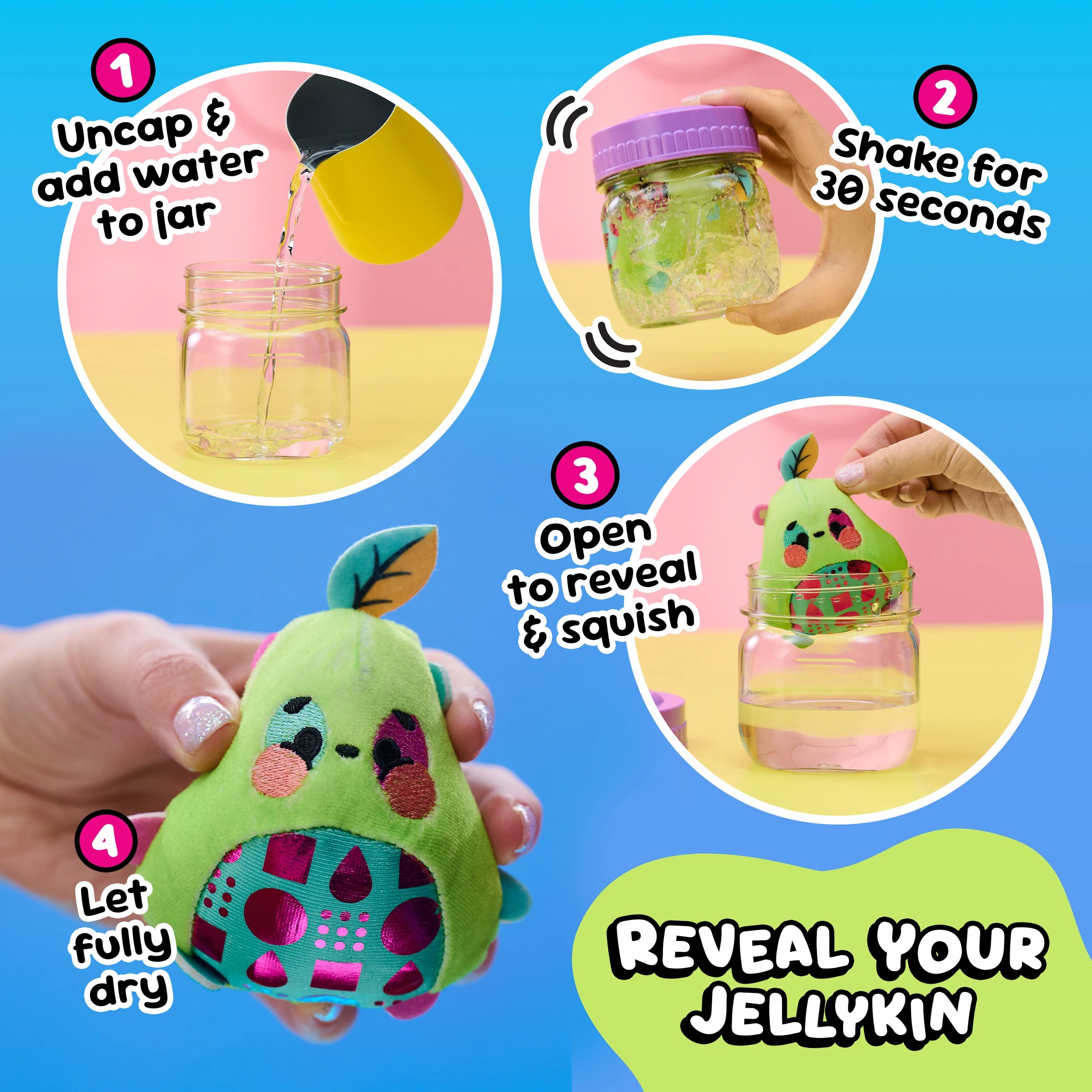 4 Magic Jellykins Surprise Plush Jar Set - Assorted, 4 of 10