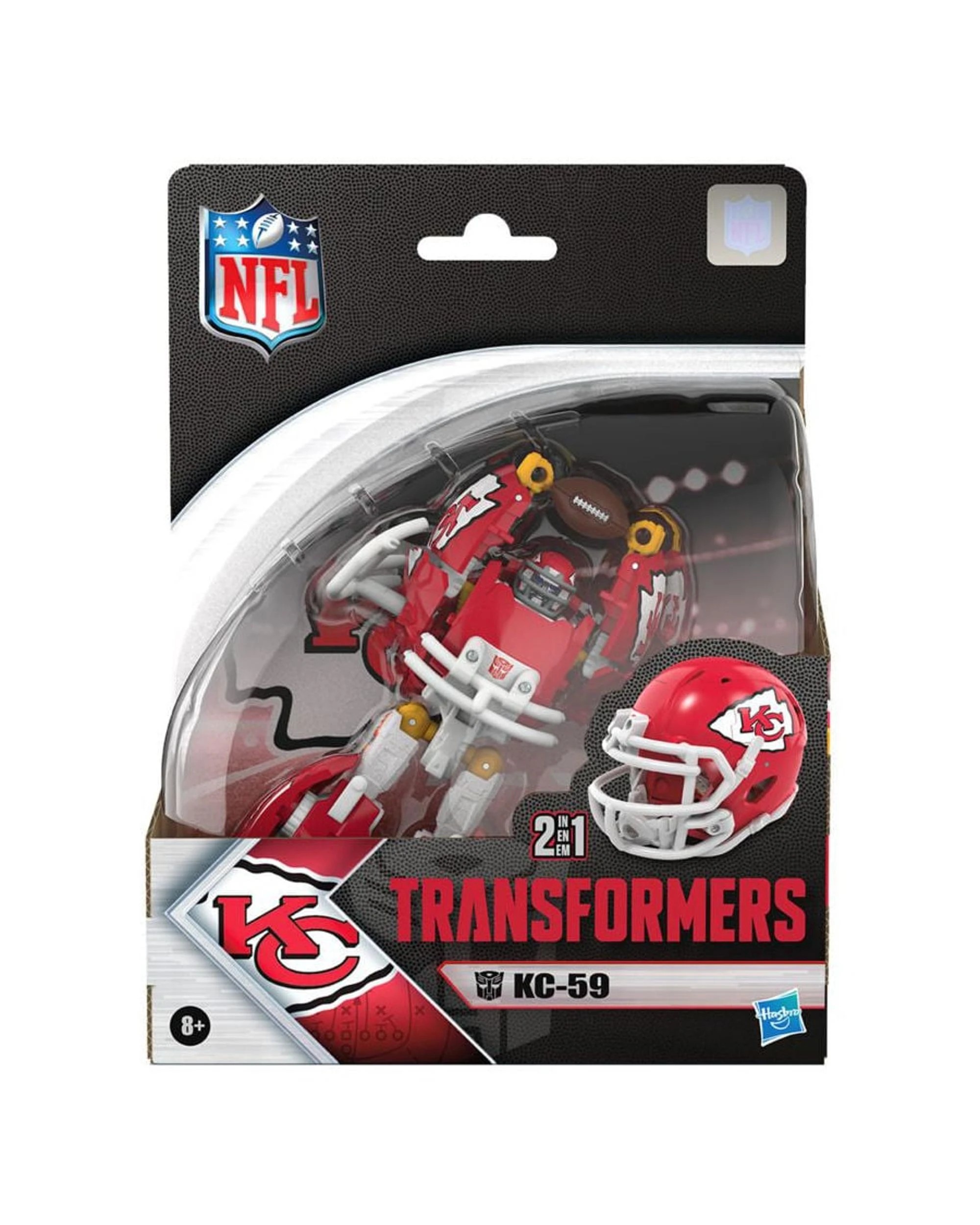 1 Transformers Collaborative NFL X Transformers Kansas City Chiefs KC-59 Action Figure, 1 of 8