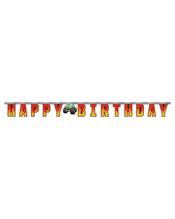 Creative Converting Monster Truck Rally Happy Birthday Banner     
.