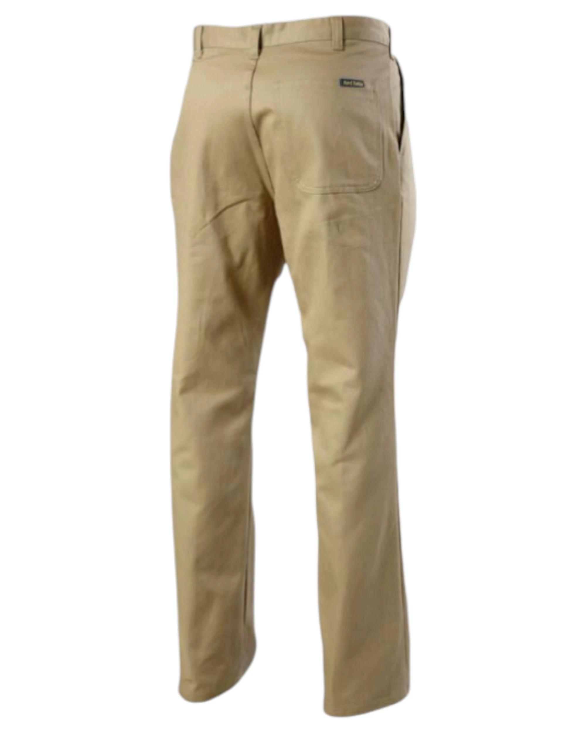 4 Hard Yakka 5 Pack Mens Drill Work Pant Cotton Pants KHAKI, 4 of 9