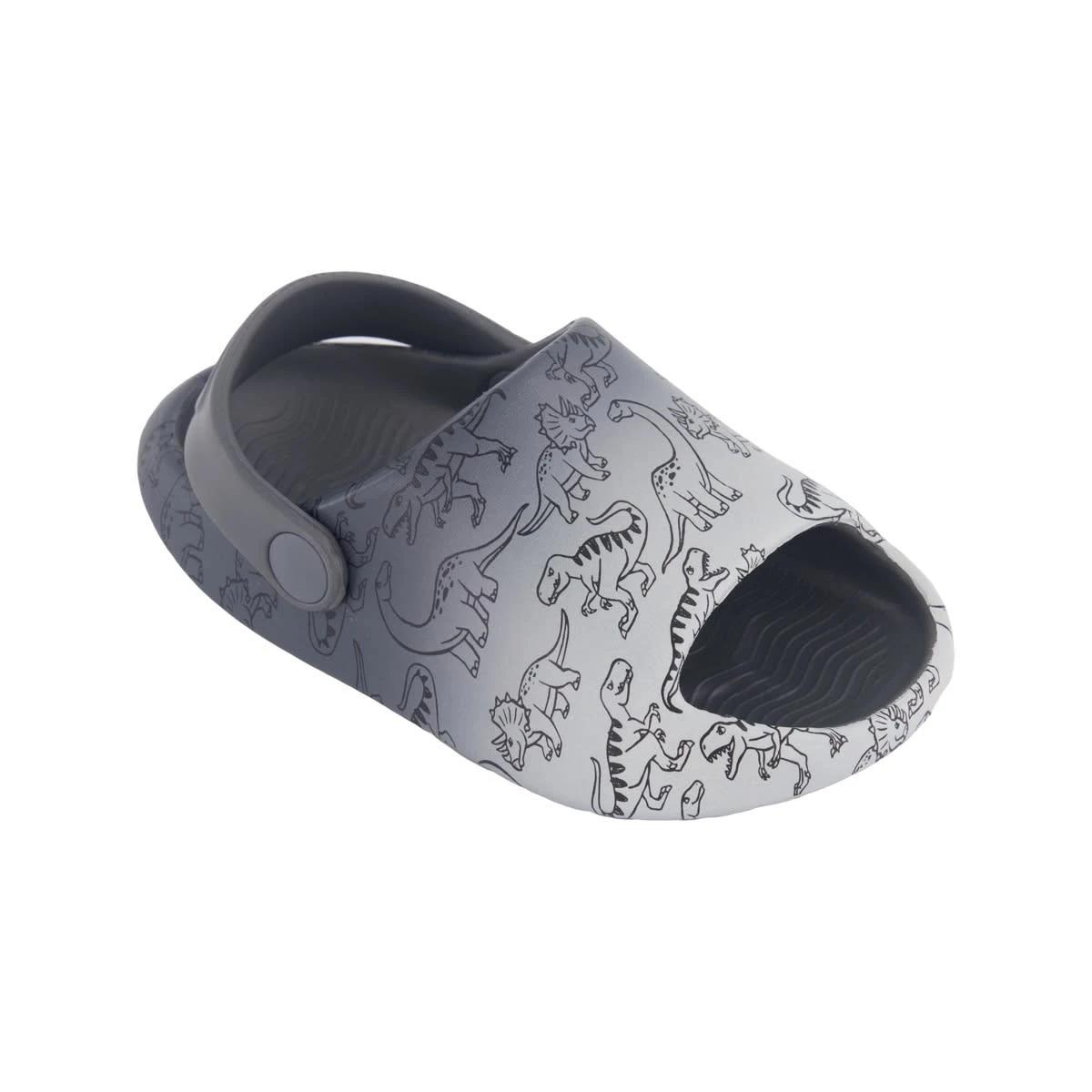 3 Junior Slides SKETCHY DINOS OMBRE GREY, 3 of 3