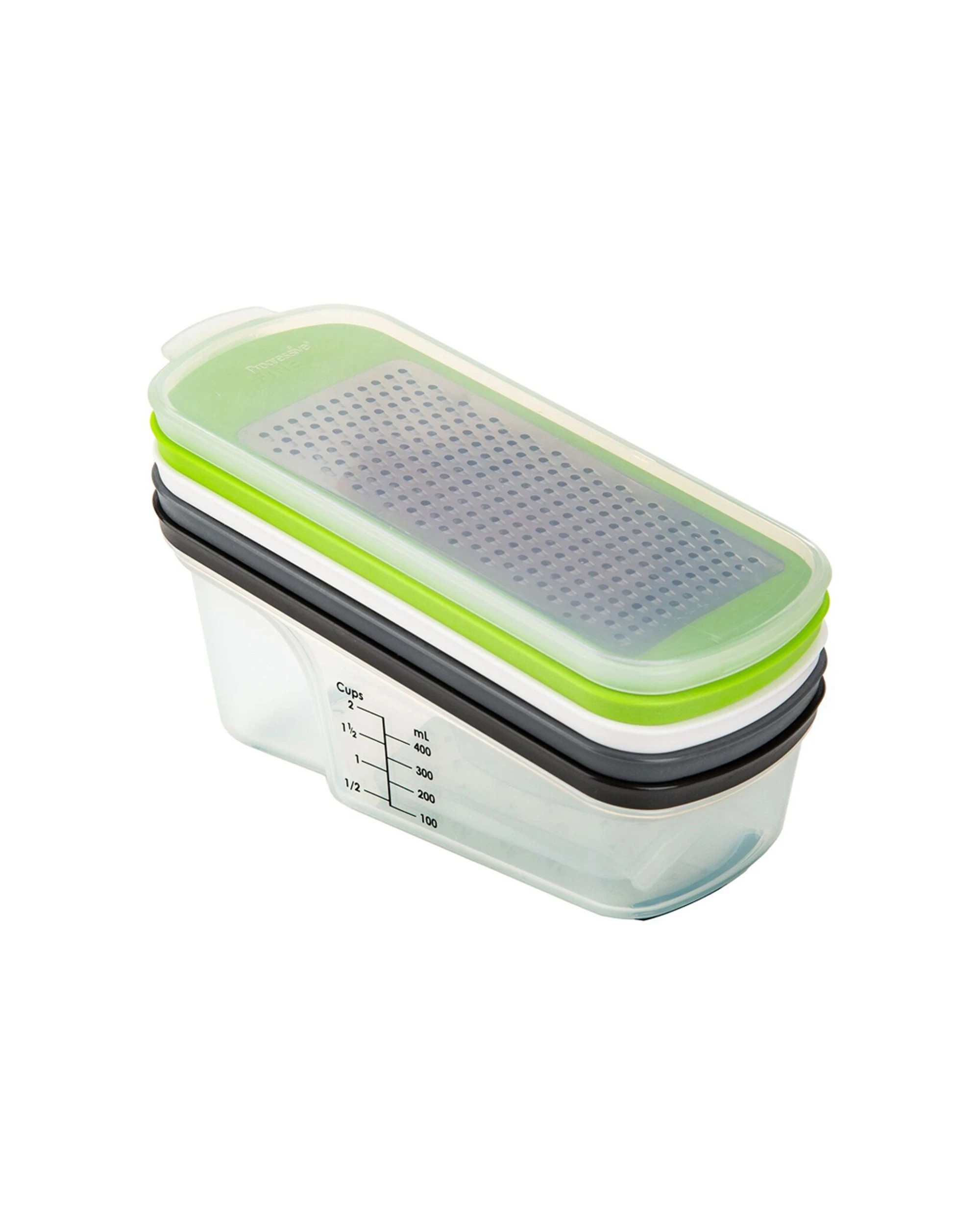 1 Progressive 24cm All-in-One Stainless Steel Plastic Grate Slice Store Set - Multi, 1 of 6