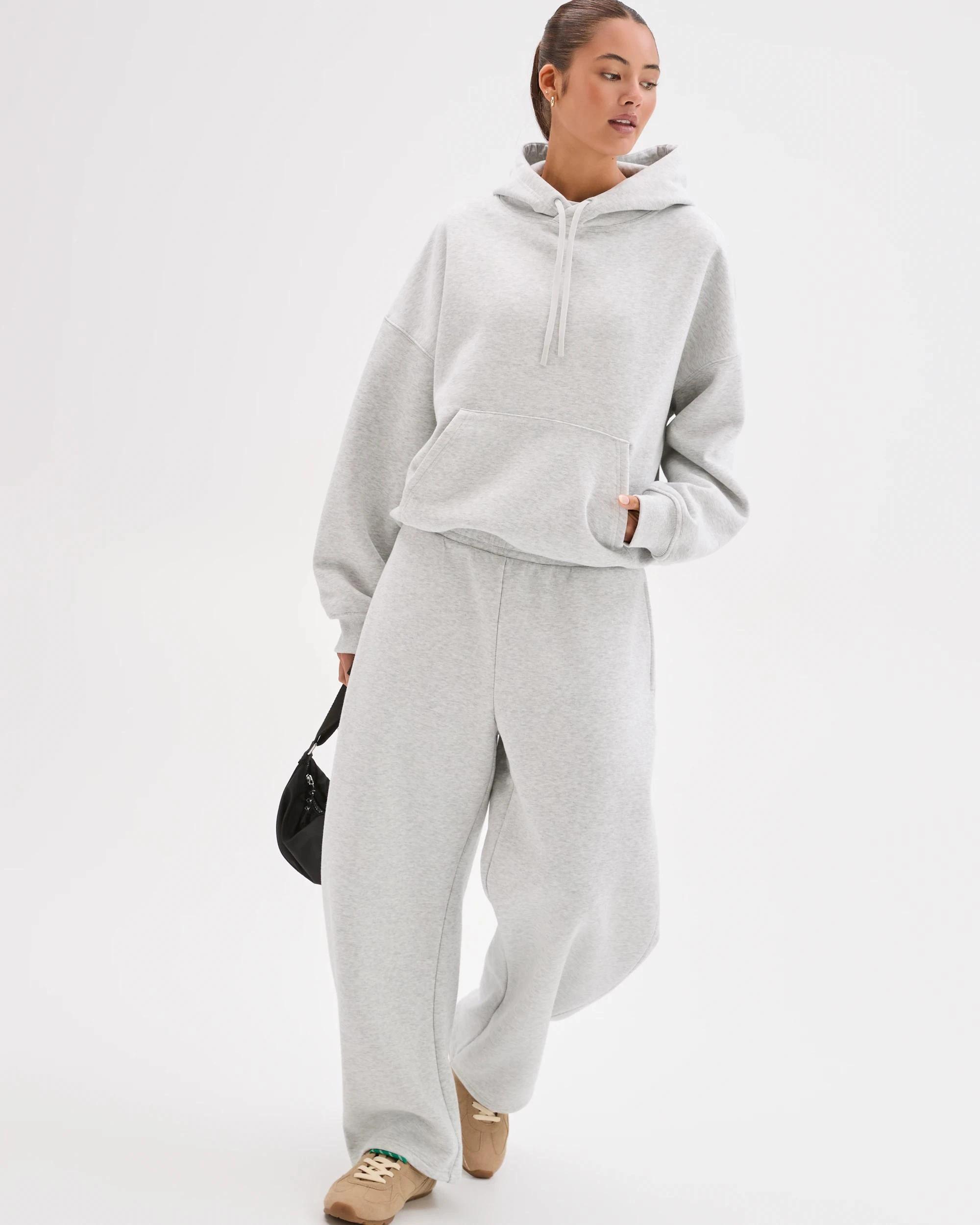 2 Lily Loves Australian Cotton Blend Hoodie SILVER MARLE, 2 of 7