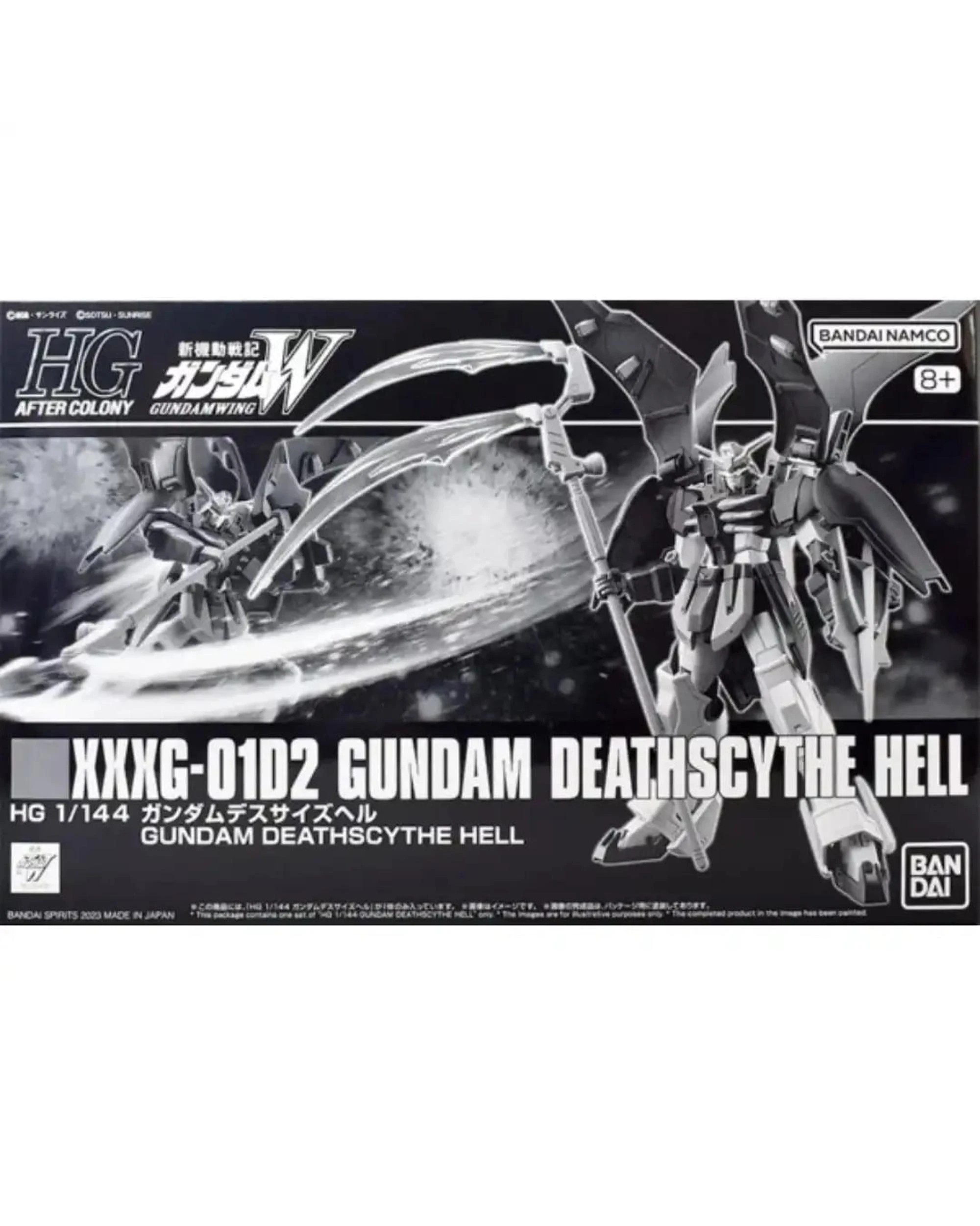 8 Bandai Gundam High Grade Gundam Deathscythe Hell 1/144 Scale Model Kit, 8 of 8