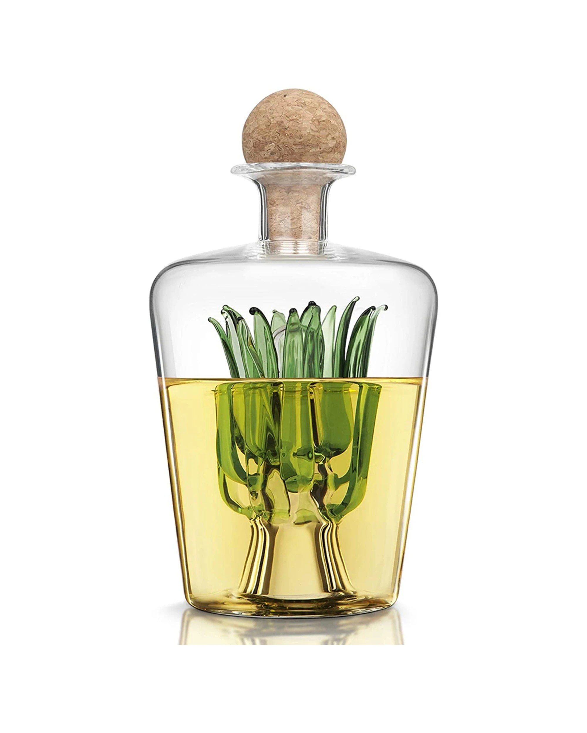 1 Final Touch Agave Tequila Decanter Bottle Glass Cork Stopper 850ml - Clear, 1 of 3