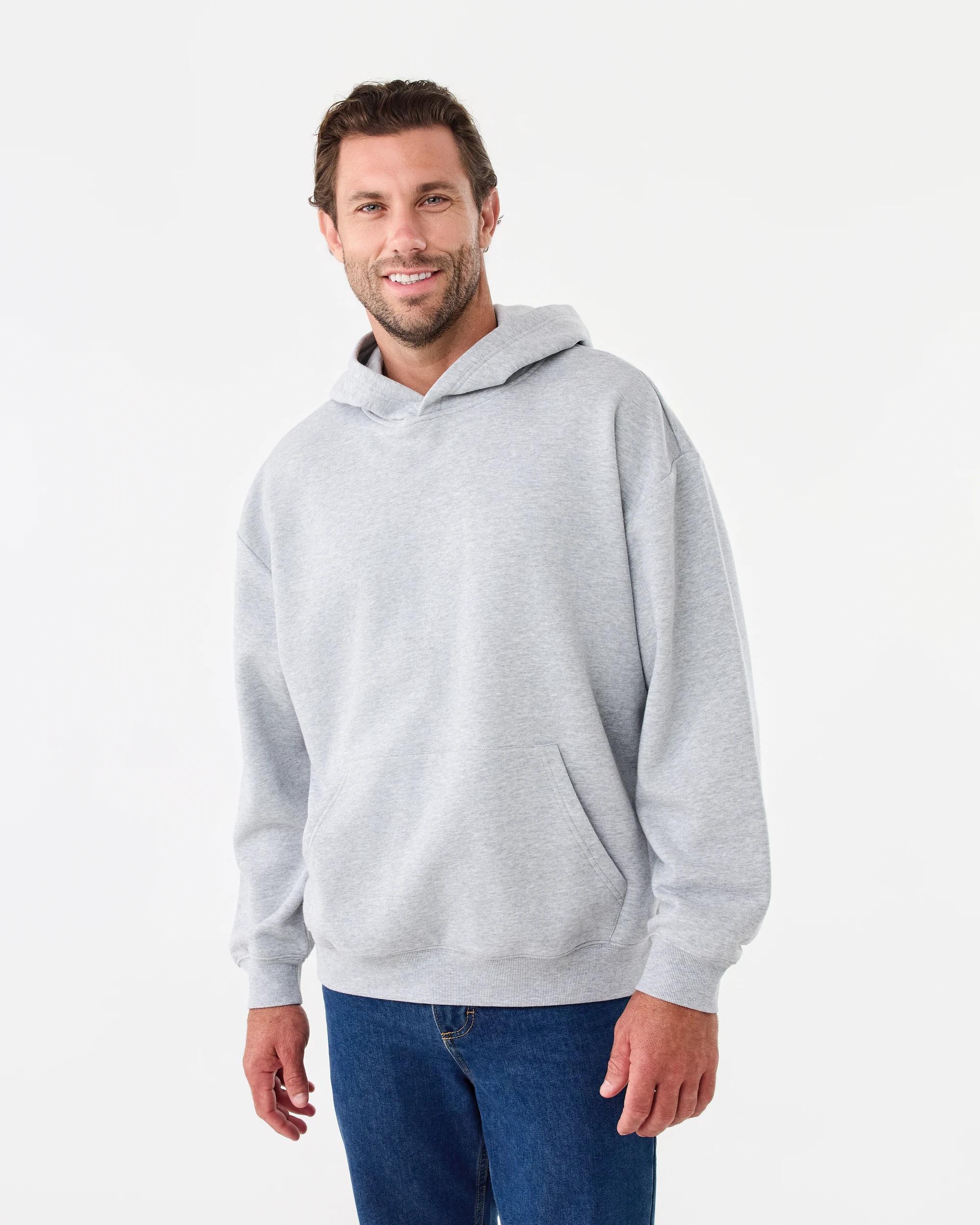 1 Relaxed Core Hoodie Gry Marle, 1 of 6
