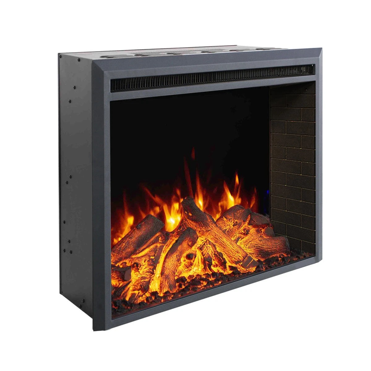 8 Moda Living Berwick Electric Fireplace Heater White Mantel Suite with Starlight Insert - White, 8 of 9