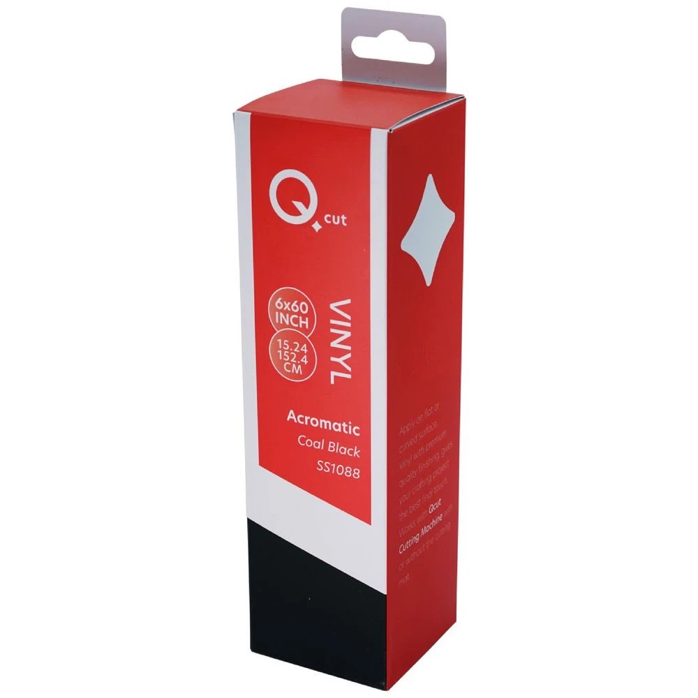 1 Qcut Classic Vinyl 6x6 Carbon Black Achromatic, 1 of 3