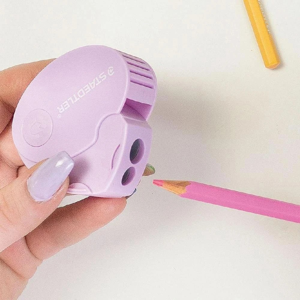 4 Staedtler 2 Hole Sharpener Pastel, 4 of 6