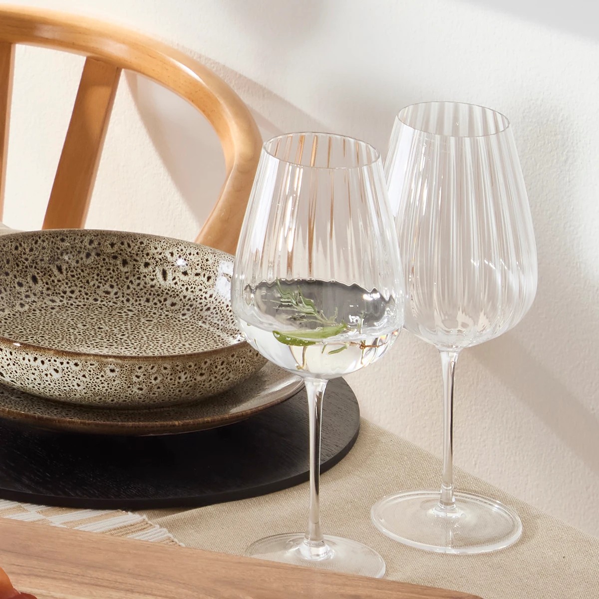 6 4 Ripple Wine Glasses, 6 of 7