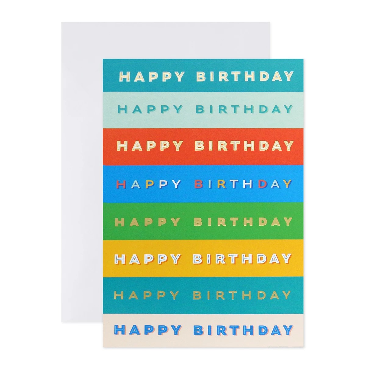 1 Connections from Hallmark Birthday Card - Stripes, 1 of 3