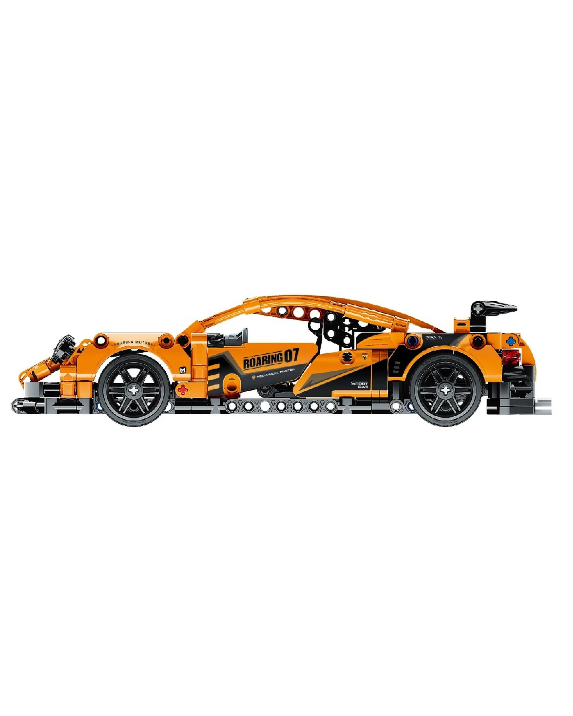 3 iM.Master Mechanical Master Pull Back Super Car Orange 490 Piece Model Kit - 5807, 3 of 5