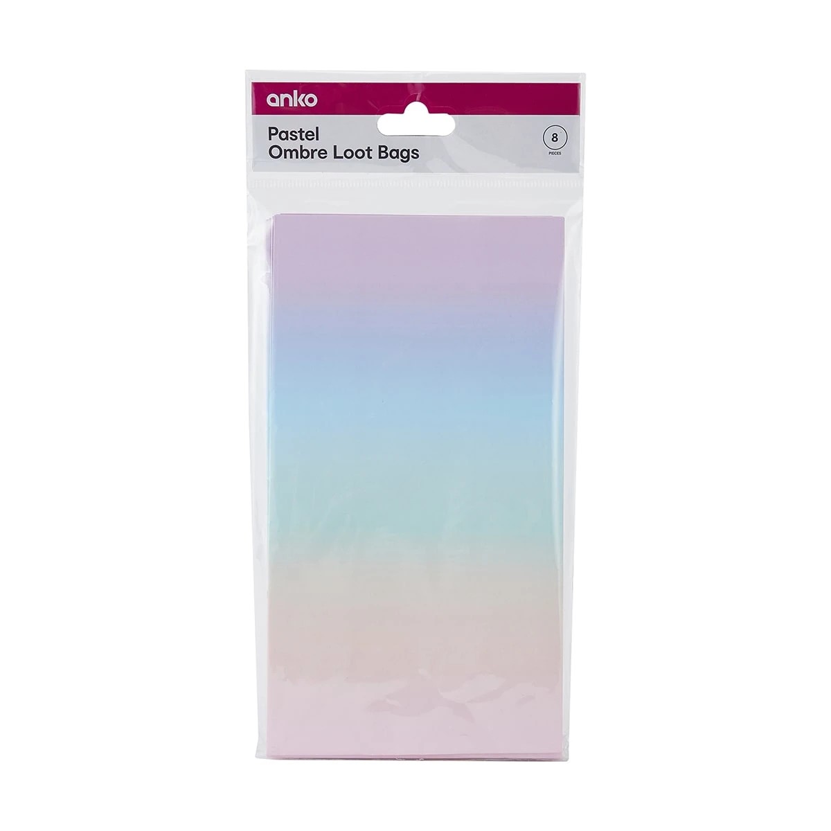 7 8 Pack Pastel Ombre Loot Bags, 7 of 7