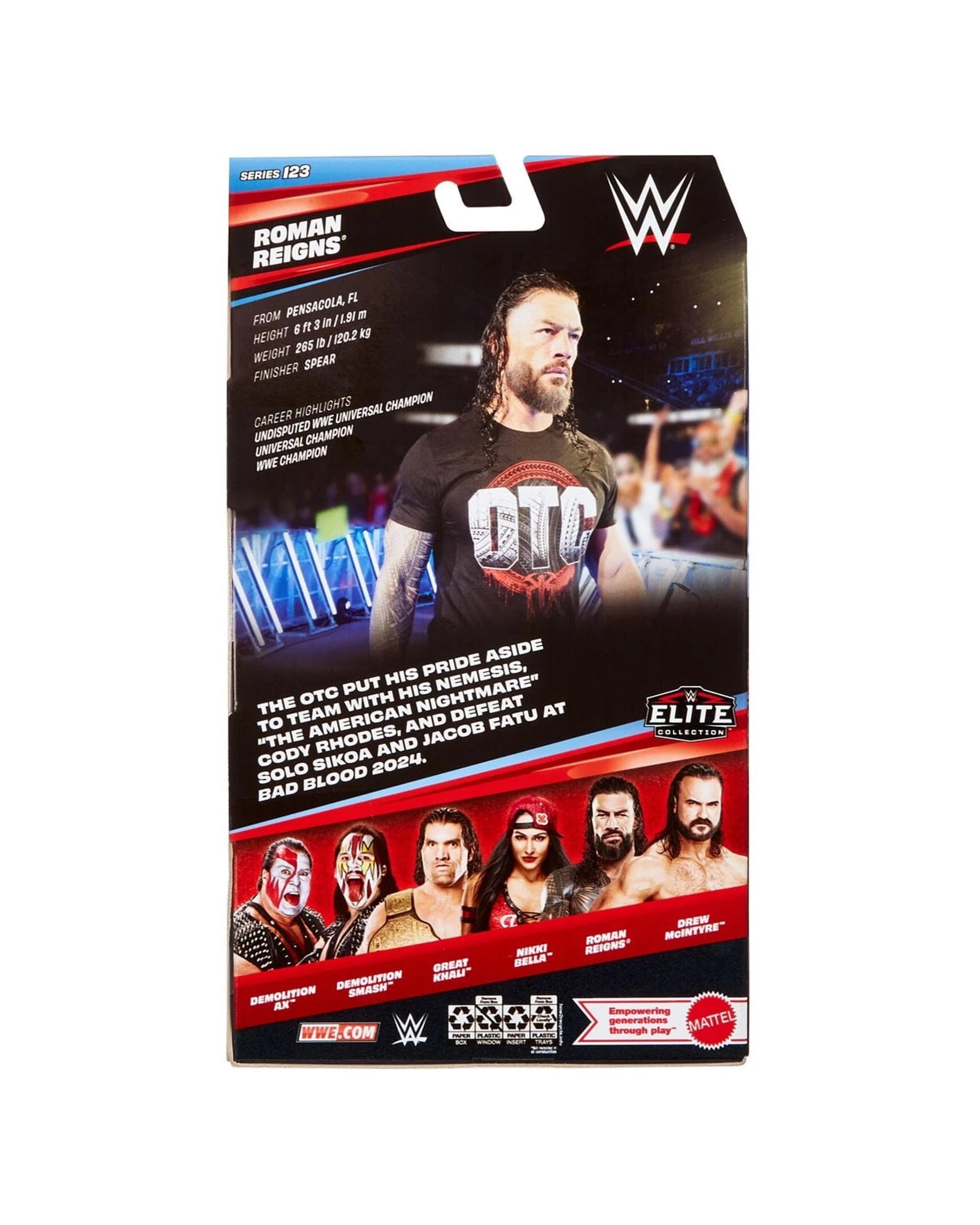 6 WWE Elite Collection Series 123 Roman Reigns Action Figure, 6 of 6