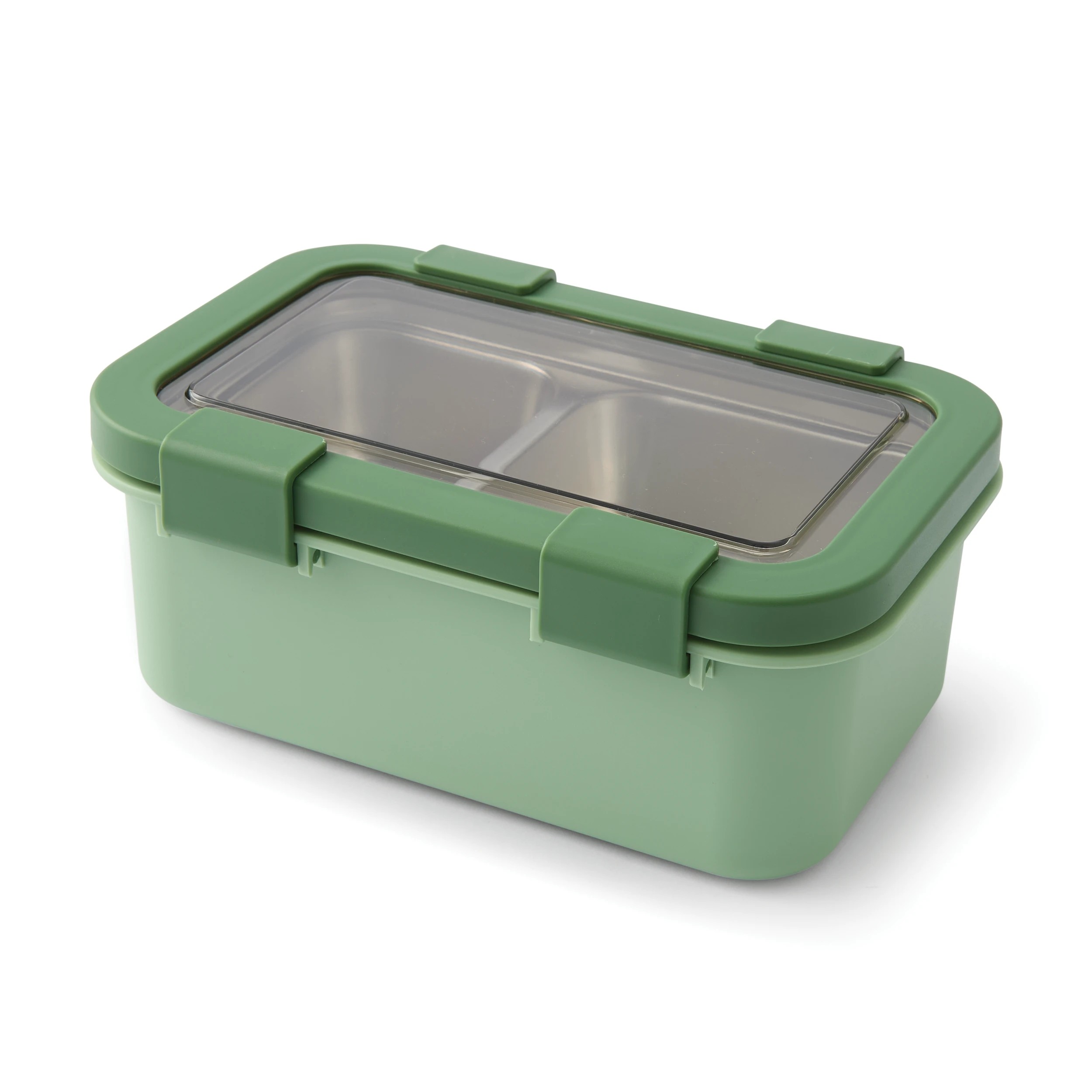 3 550ml Green Stainless Steel Lunch Box, 3 of 10