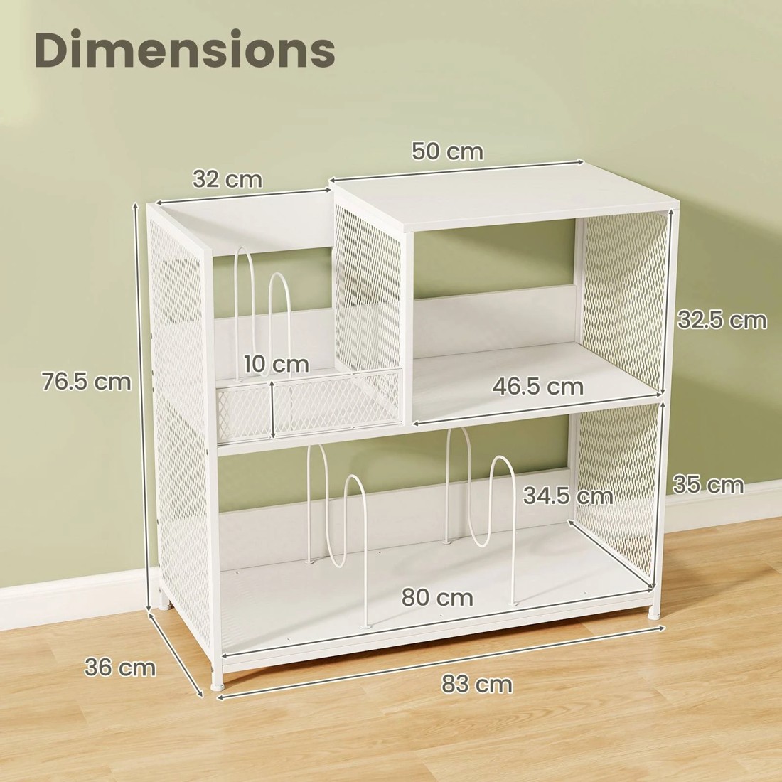 3 Costway 3-Tier Record Player Stand Turnable Vinyl Side Table, 3 of 8