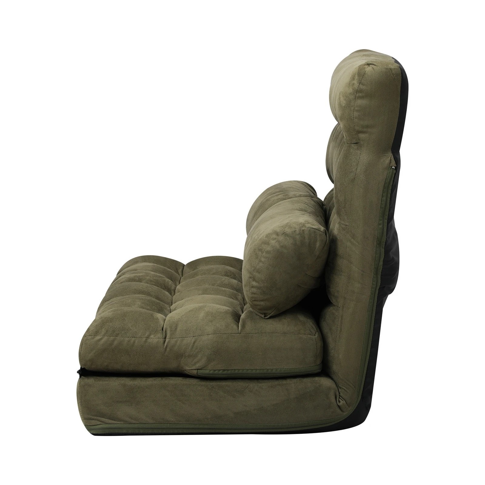 8 Oikiture Lounge Sofa Bed Floor Recliner 2 Seater Chaise Chair Folding
 - Green, 8 of 9