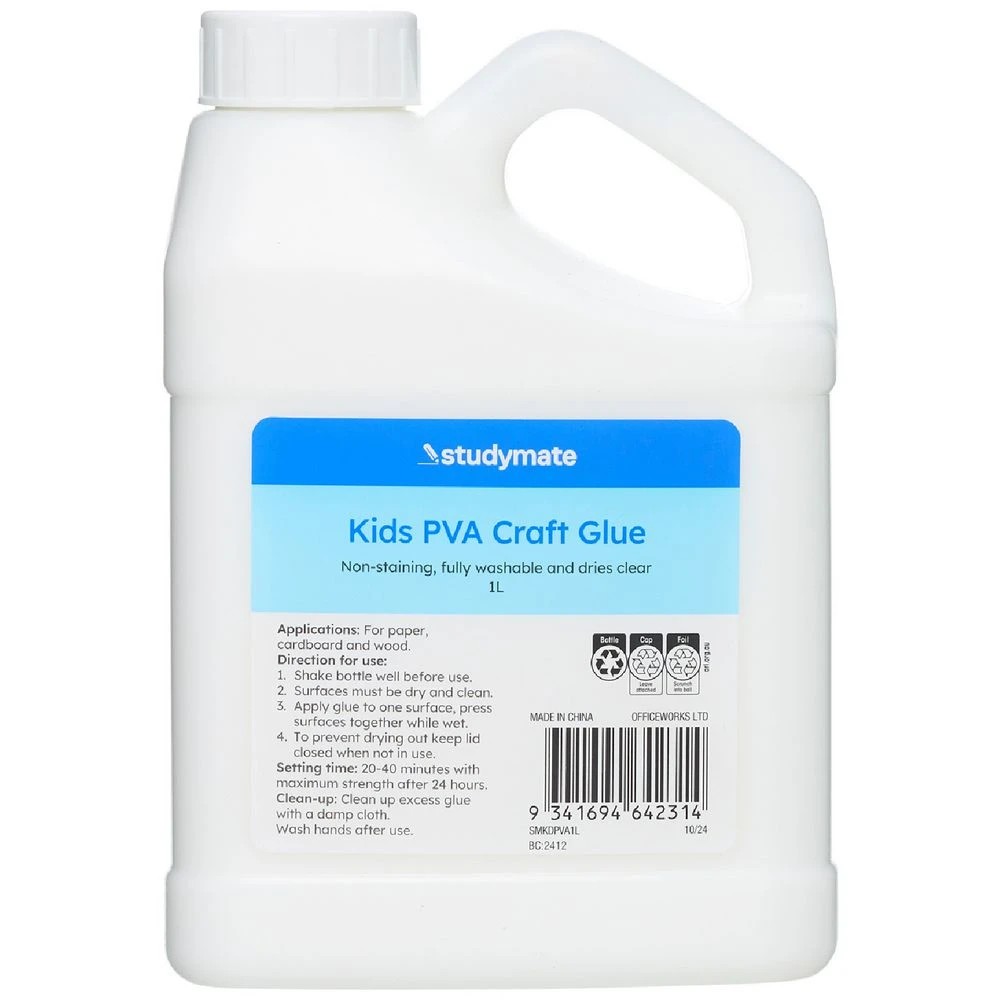 1 Studymate Kids PVAL Glue 1L, 1 of 1