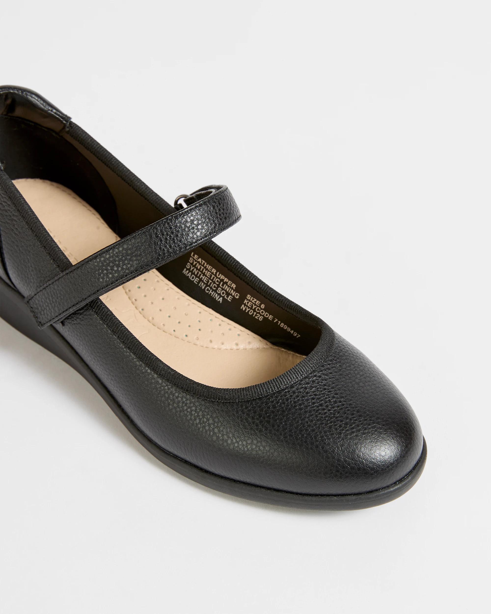 3 Target Woman Leather Comfort Wedge Loafer - Fraser II BLACK, 3 of 3