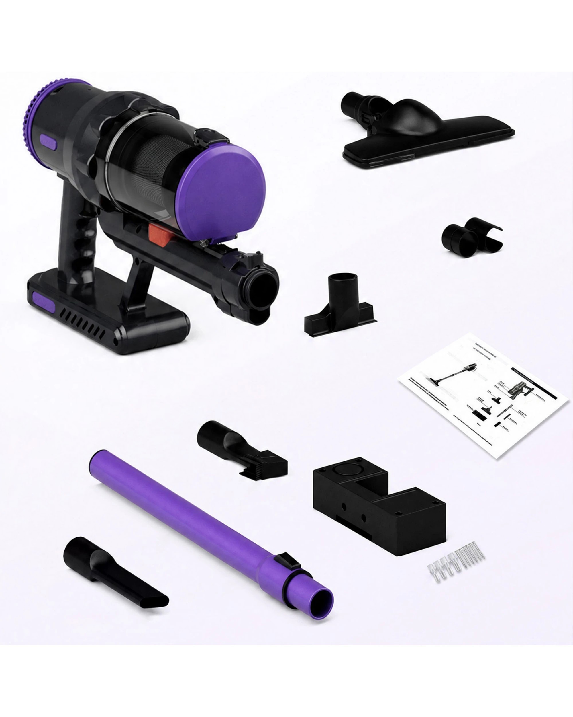6 Yopower 4 in 1 600W Corded Vacuum Cleaner, 18KPa Stick Vacuum - Purple, 6 of 7