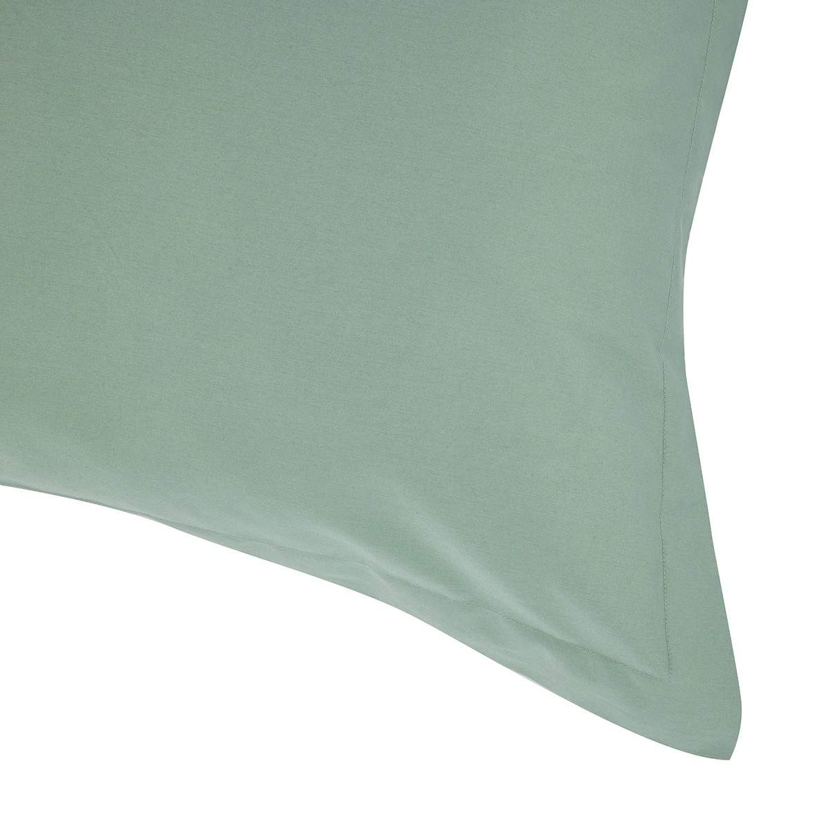 3 500 Thread Count Cotton European Pillowcase - Sage, 3 of 4