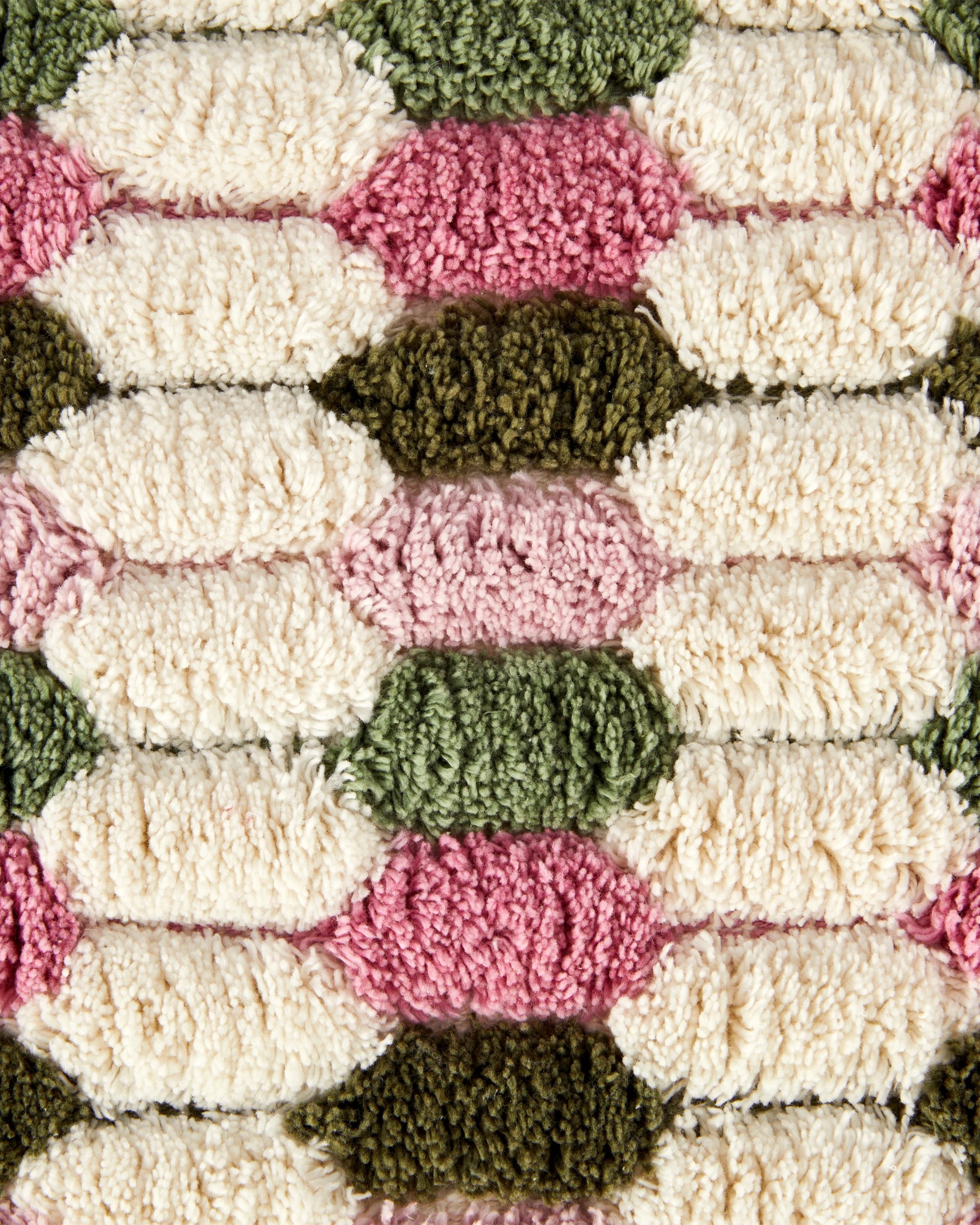 4 Popcorn Bath Mat - Green and Pink, 4 of 5