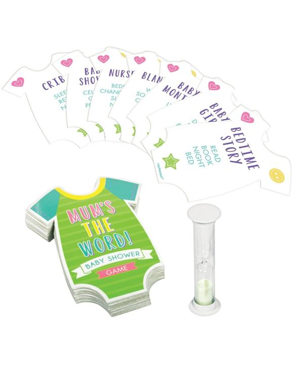 Anagram Baby Shower Mum's The Word Game - Multi
