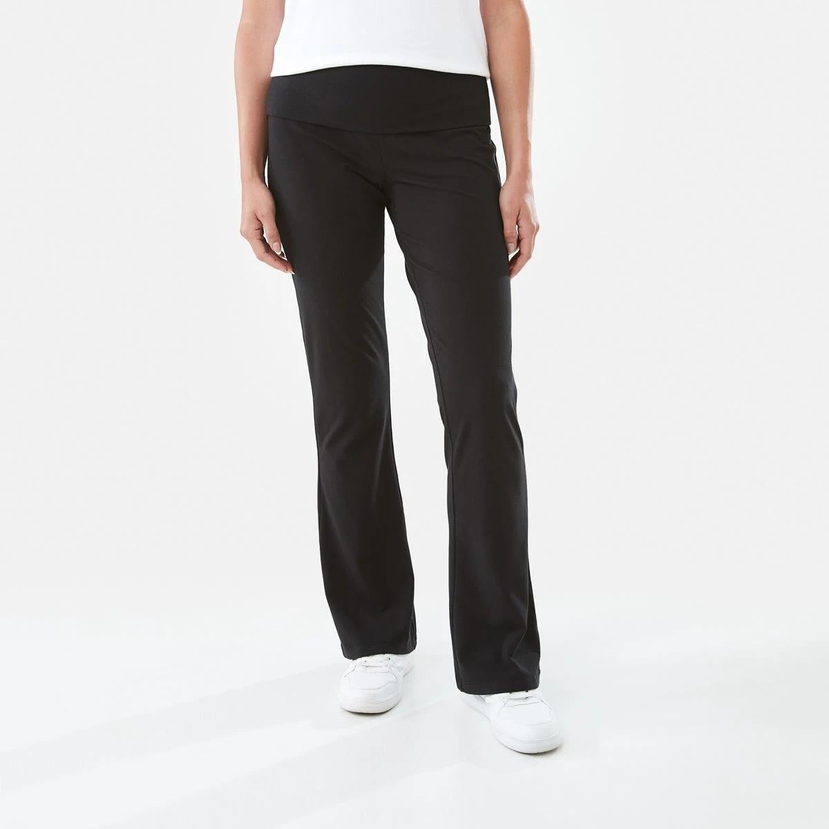 1 Fold Down Flare Pants BLACK, 1 of 4