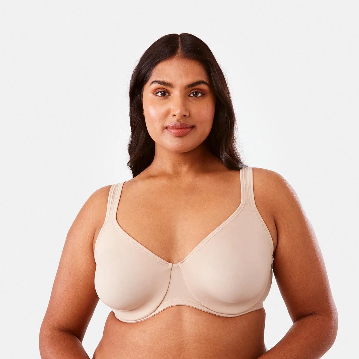 4 2 Pack Full Figure Soft Cup Bra BLACK, LIGHT FAWN, 4 of 9