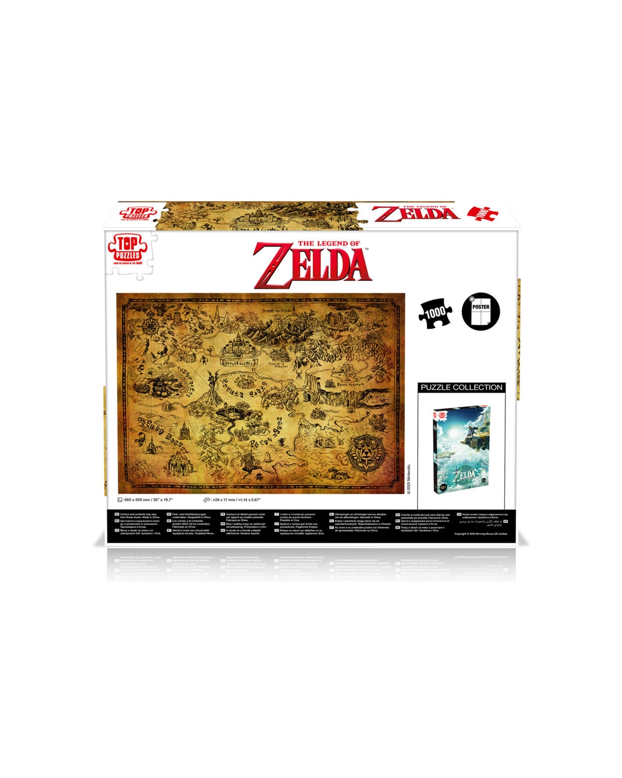 6 Top Puzzles The Legend of Zelda Hyrule 1000 Piece Jigsaw Puzzle, 6 of 6