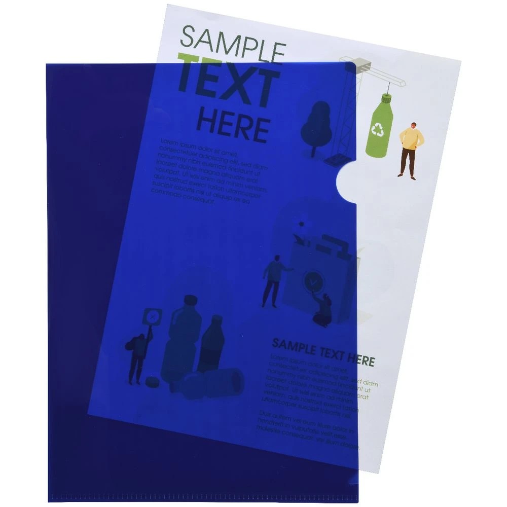 2 J.Burrows Recycled Letter File Single A4 Blue, 2 of 2