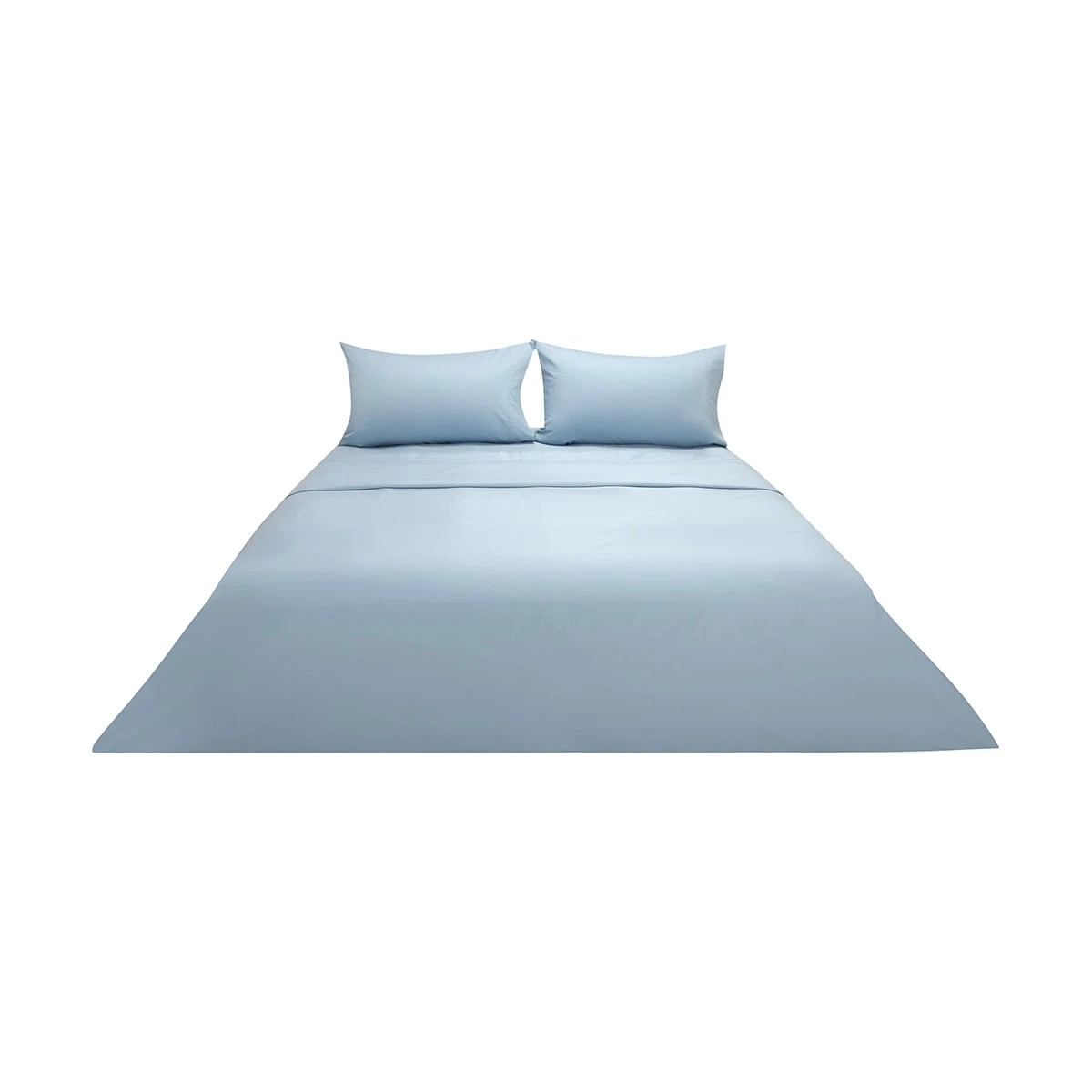 8 500 Thread Count Cotton Sheet Set - Queen Bed, Blue, 8 of 9