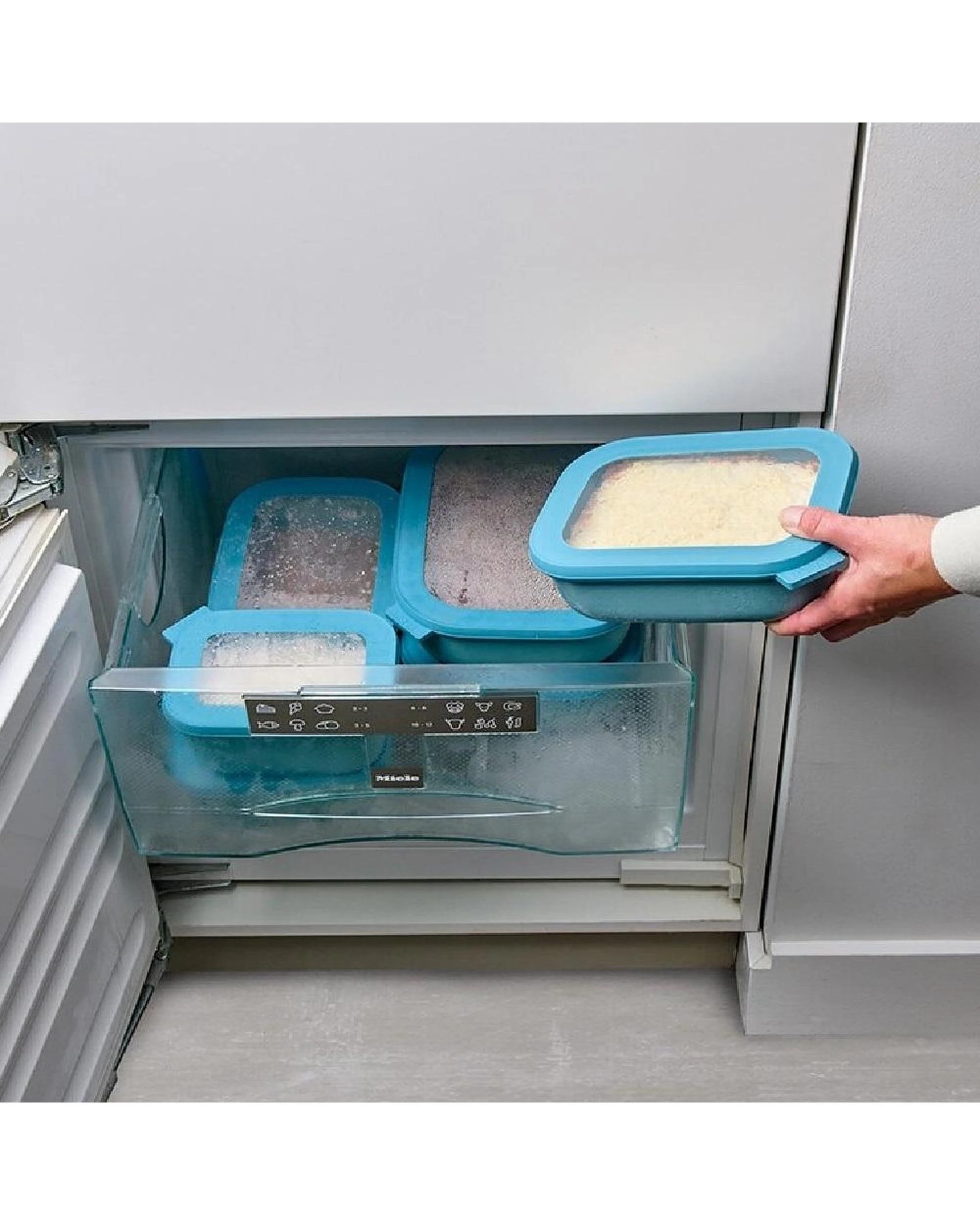 3 Mepal Cirqula Rectangular Multi Bowl Small 3 Piece Set Storage, 3 of 7