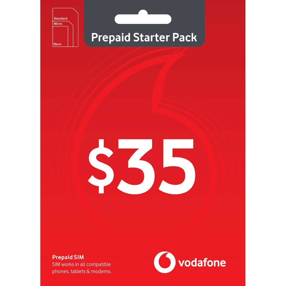 1 Vodafone $35 Prepaid SIM Starter Pack, 1 of 2