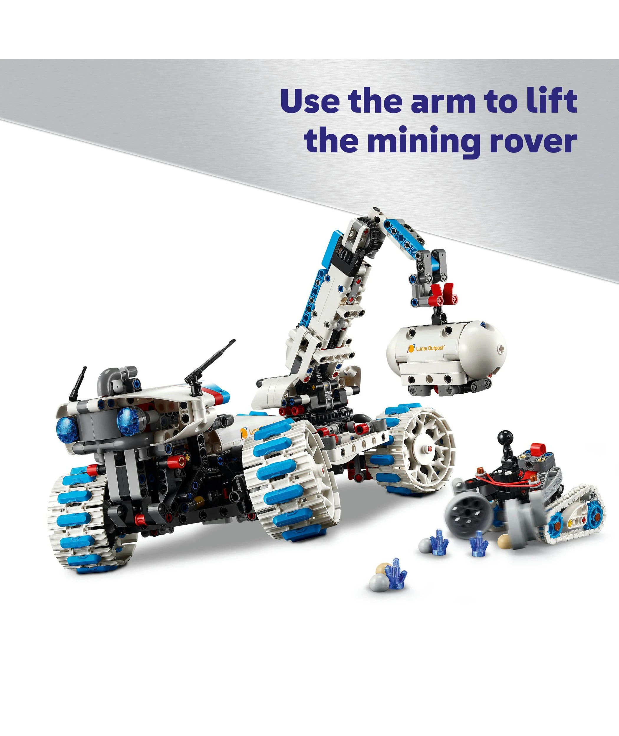 6 LEGO Technic Lunar Outpost Moon Rover Space Vehicle 42211, 6 of 10