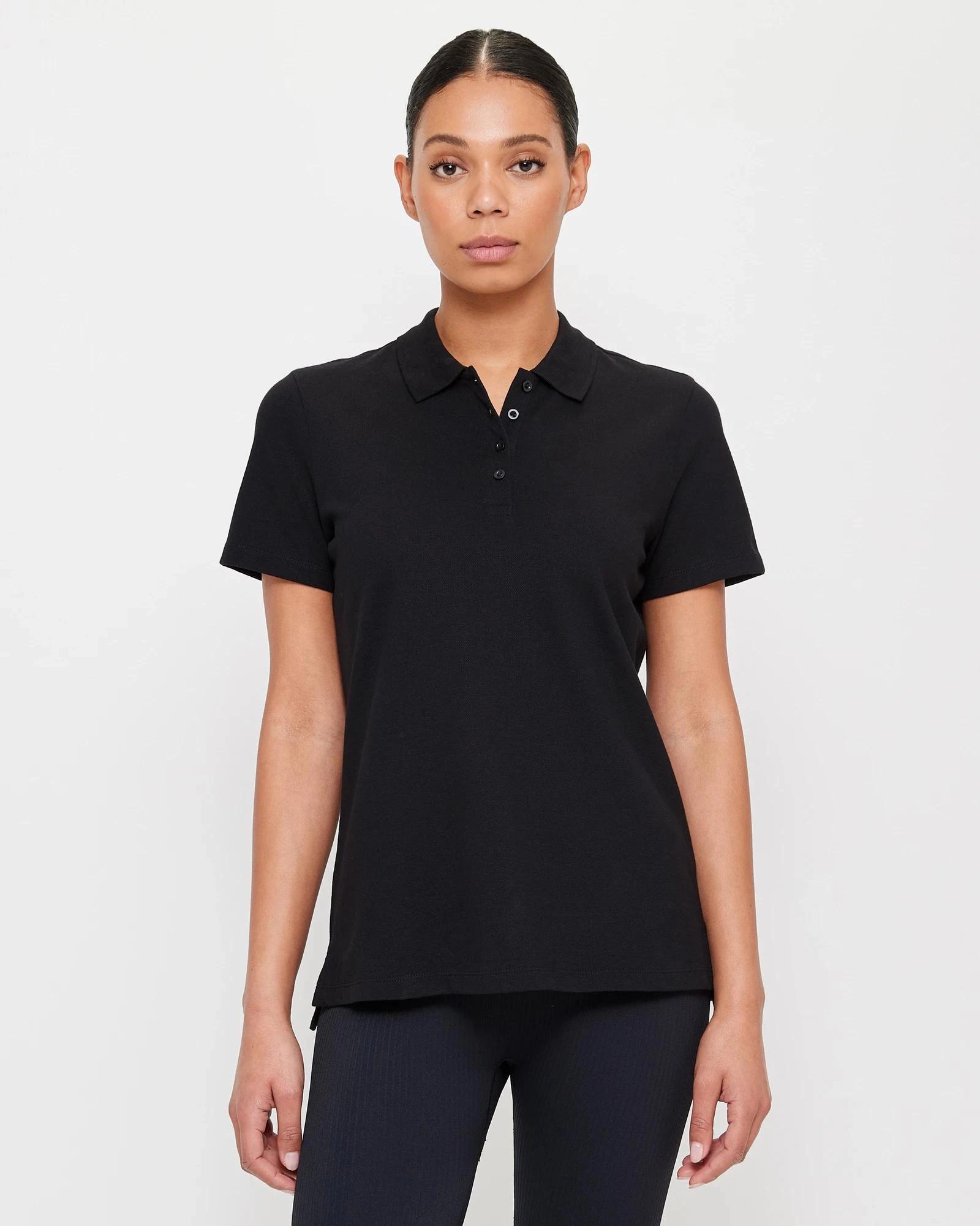 1 Target Active Pique Polo T-Shirt BLACK, 1 of 6