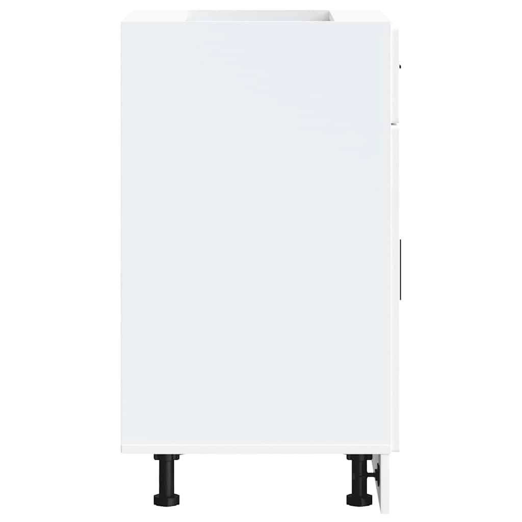 6 vidaXL Wooden Dishwasher Panel Adjustable Feet - White, 6 of 9