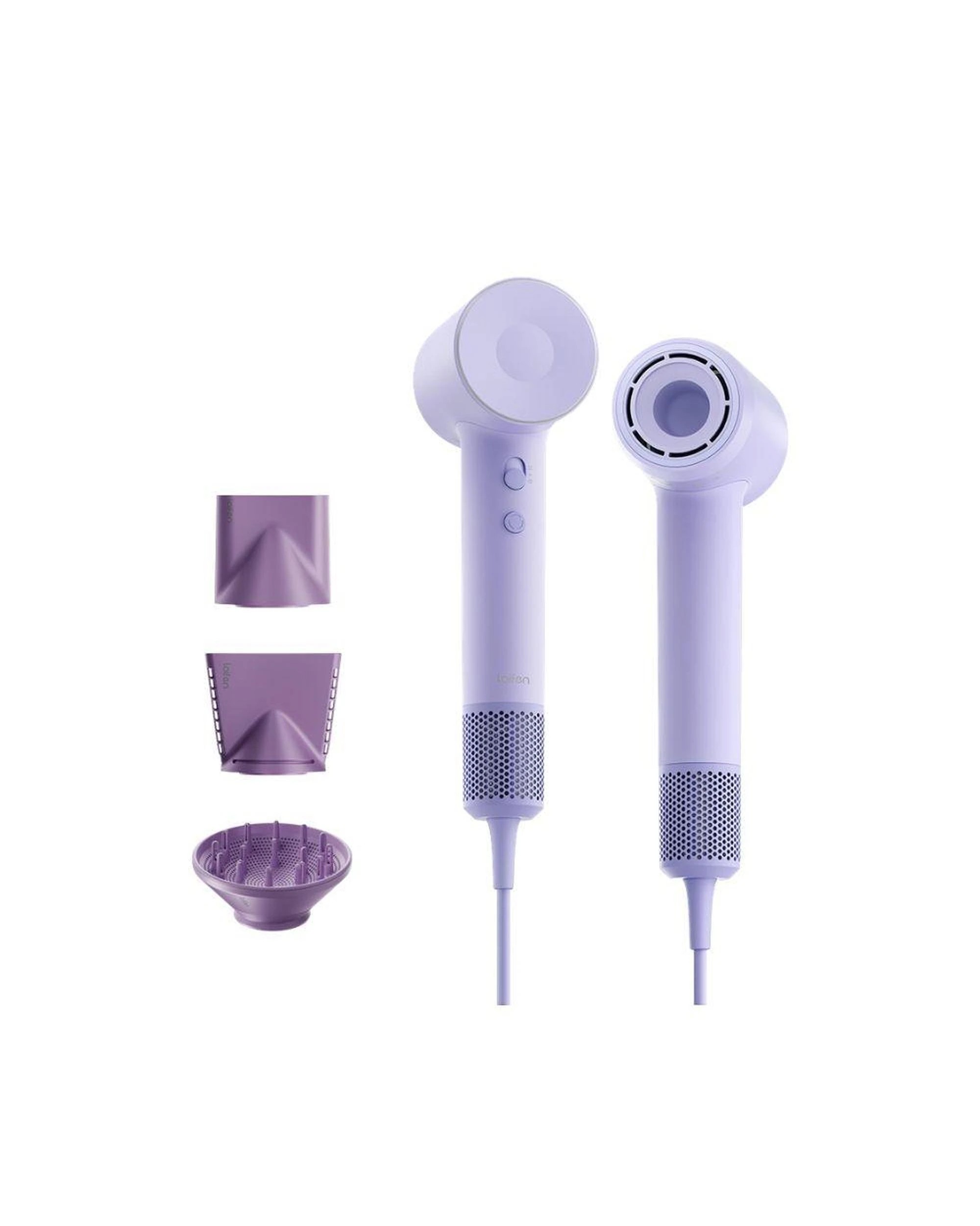 1 Laifen SE2 Hair Dryer Purple High Speed Quiet 10 Settings 200M Ions Child Mode Nozzles 25m Cable, 1 of 10