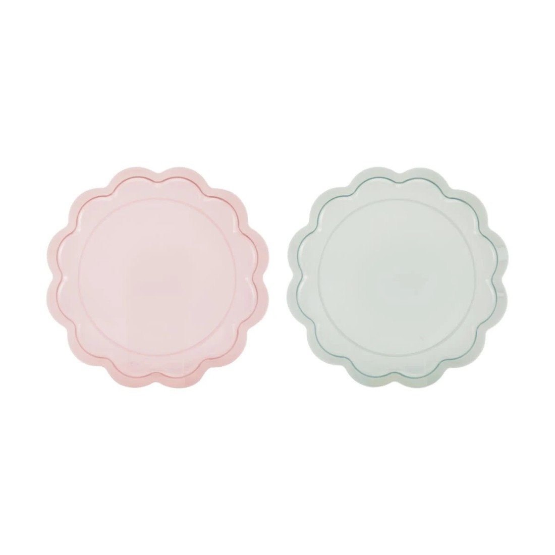 5 6 Piece Reusable Scalloped Plates - Assorted, 5 of 6