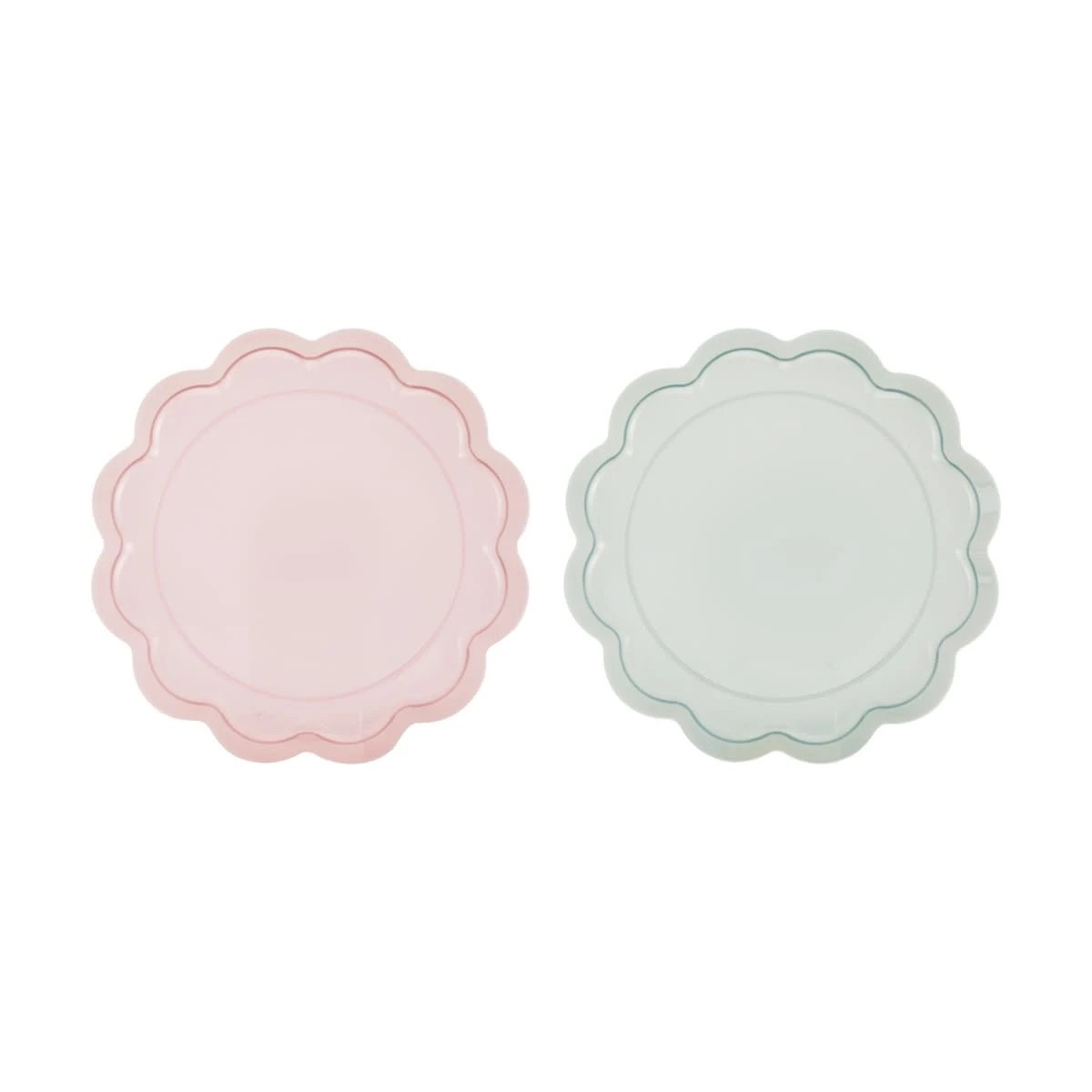 5 6 Piece Reusable Scalloped Plates - Assorted, 5 of 6