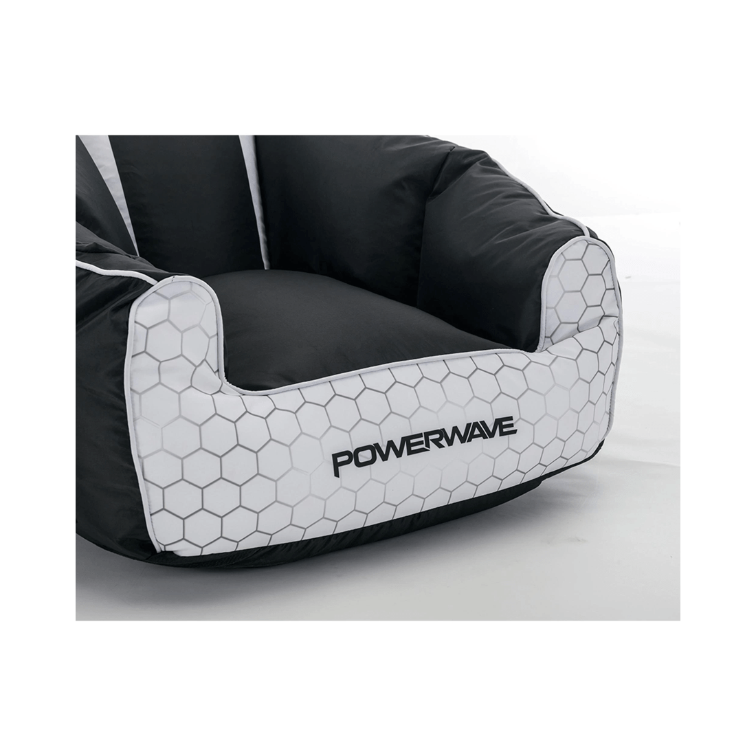 4 Powerwave PUFF Gaming Bean Bag Chair - White, 4 of 7