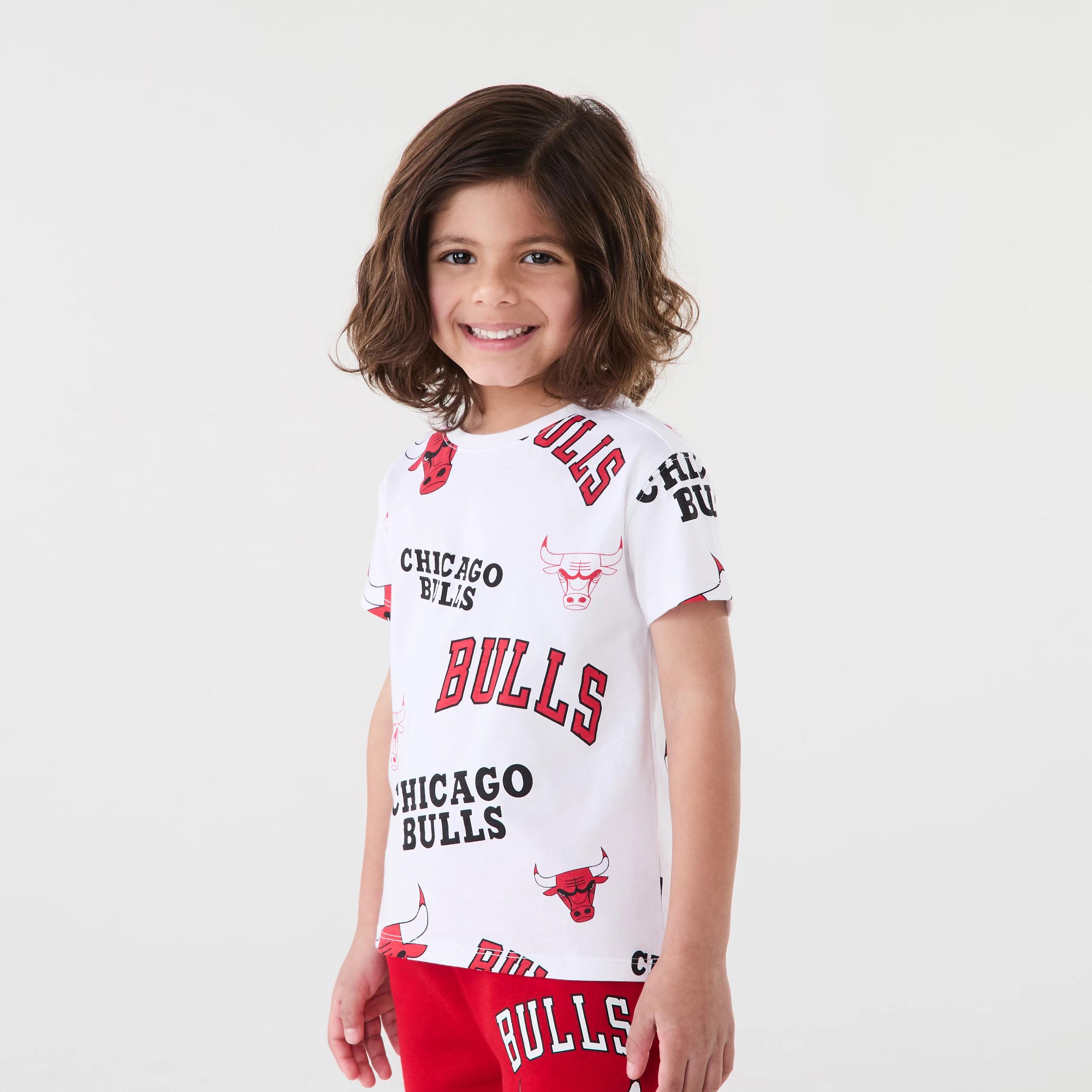 2 Official NBA Kids Mini T-shirt WHITE BULLS, 2 of 8