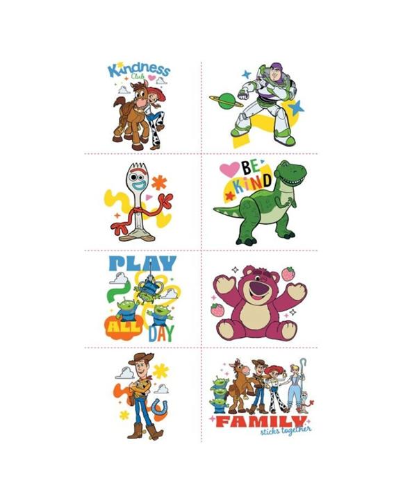 Anagram 8pc Toy Story Temporary Tattoos Kids Birthday Party Favours - Multi
