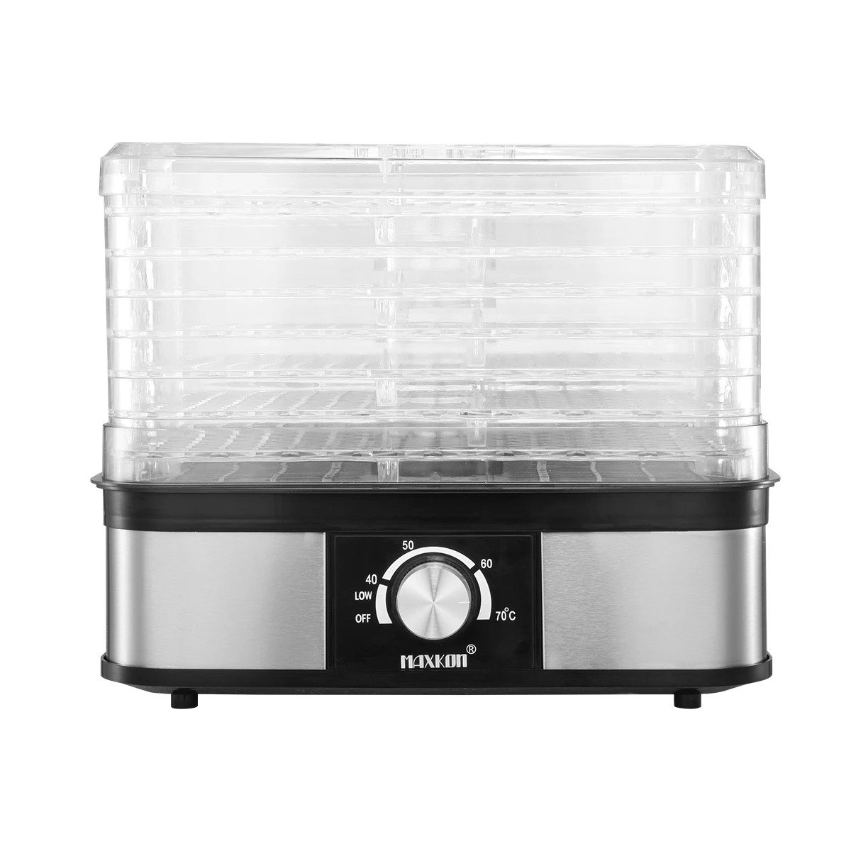 3 Maxkon Food Dehydrator Fruit Meat Dryer Beef Jerky Maker with 7 Adjustable Trays Black, 3 of 6