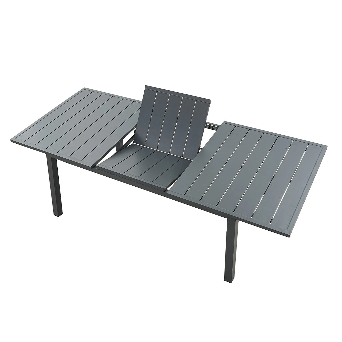 8 Moda Living Mornington 9-Piece Charcoal Aluminium Outdoor Dining Set - Dark Grey Cushions - Charcoal, 8 of 10