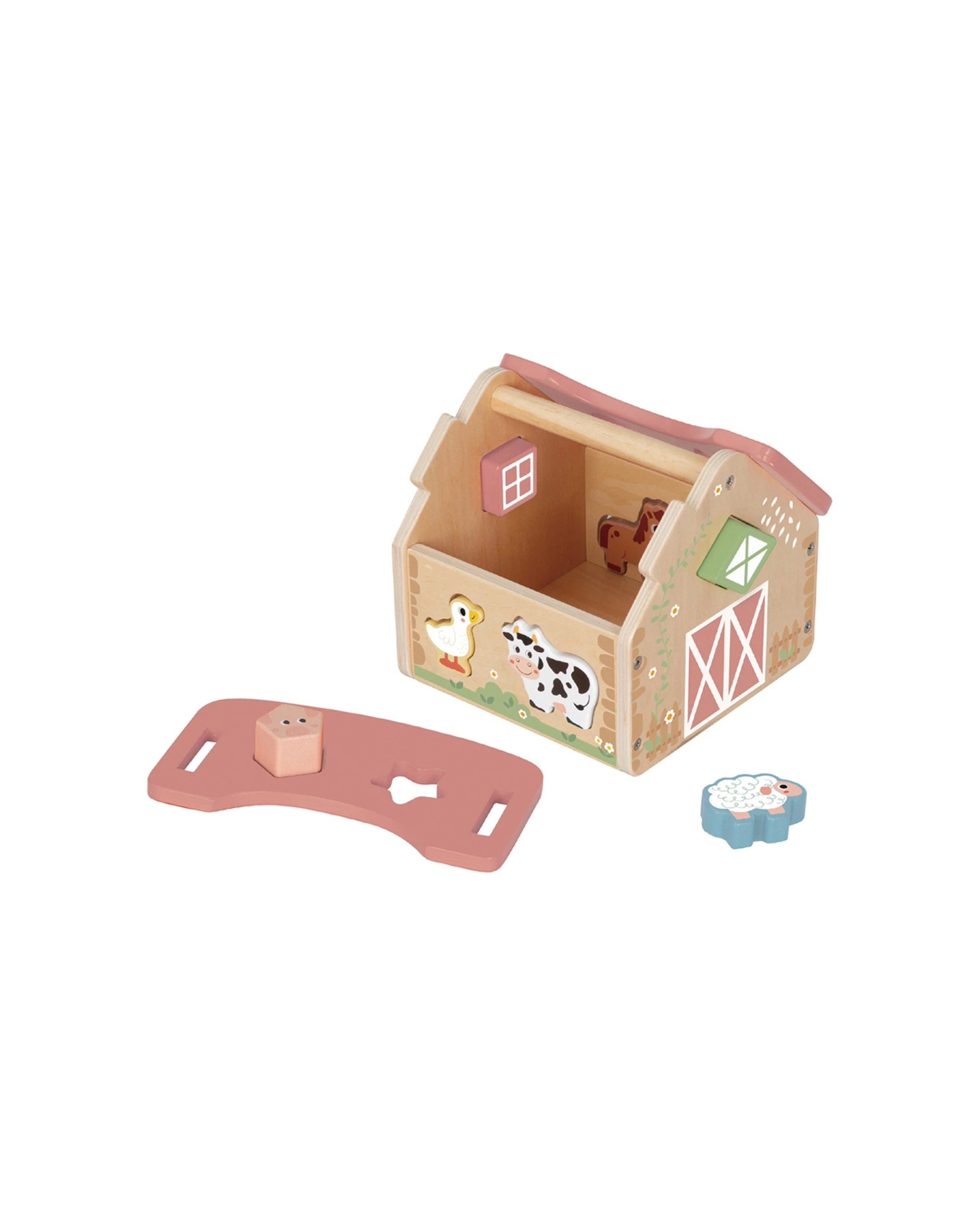 2 Tooky Toy My Forest Friends Farmhouse Shape Sorter Play Set Kids Children - Multi, 2 of 2