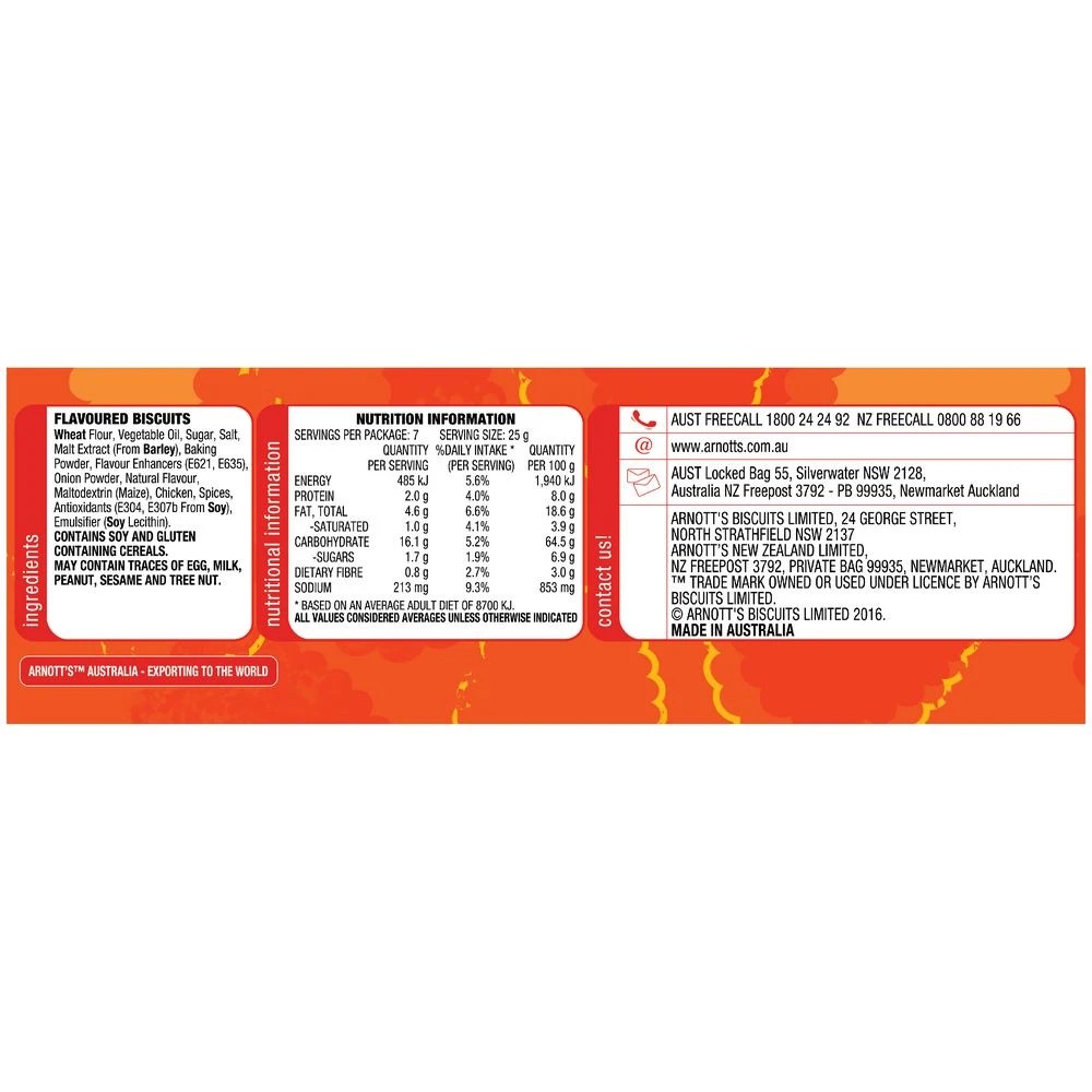 3 Arnott's Shapes Chicken Crimpy 175g, 3 of 4